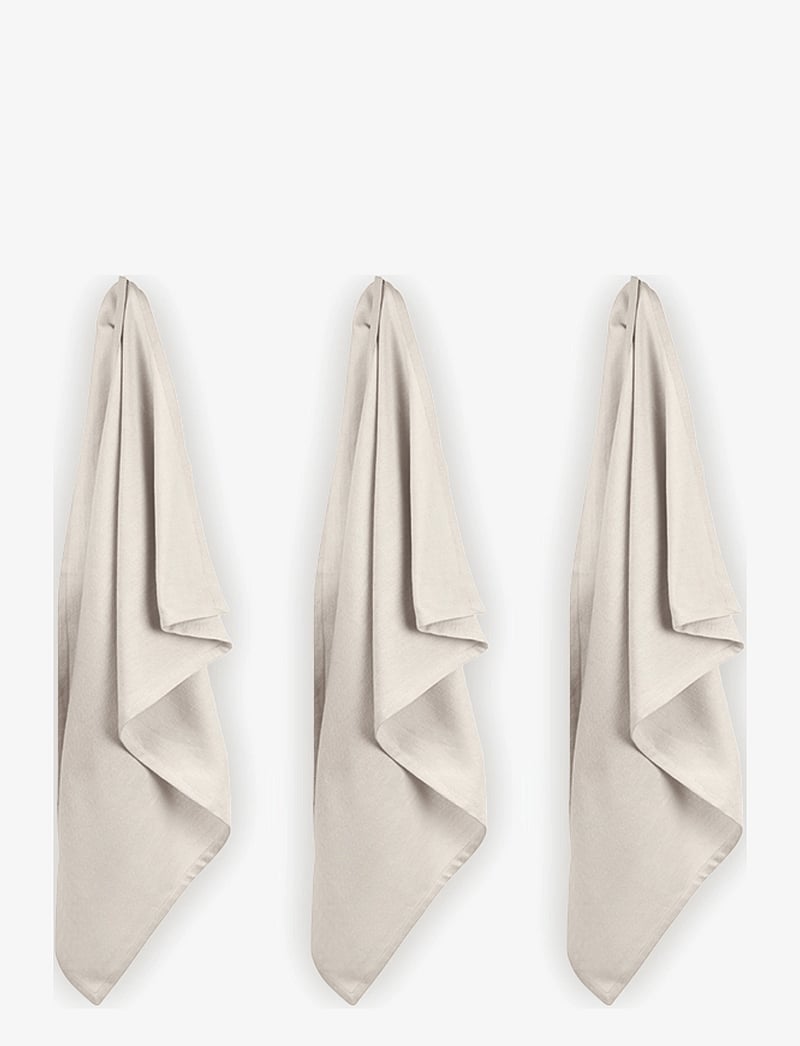 The Organic Company - Kitchen Towel (3 pack) - kökshanddukar - 202 stone - 0