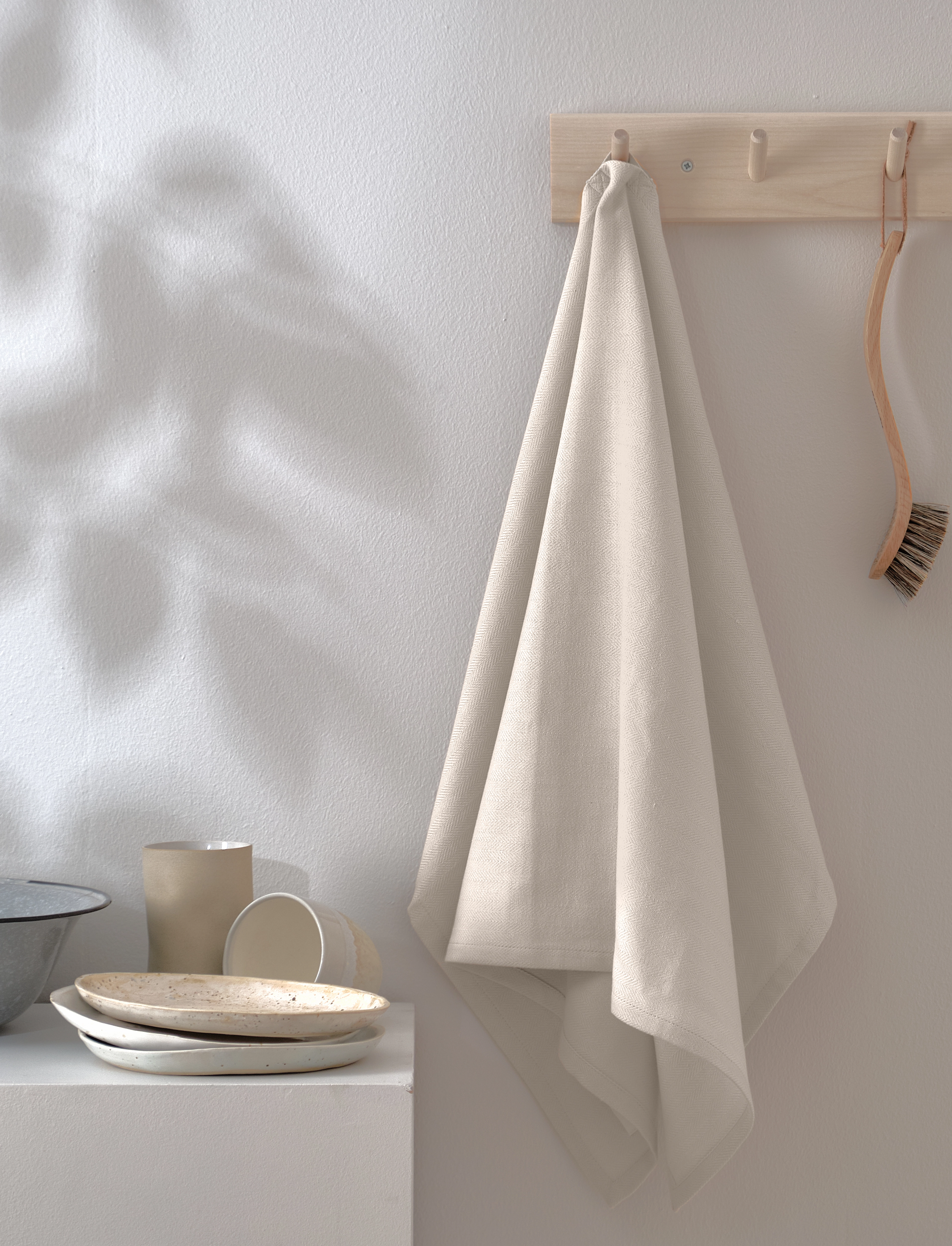 The Organic Company - Kitchen Towel (3 pack) - küchenhandtücher - 202 stone - 3