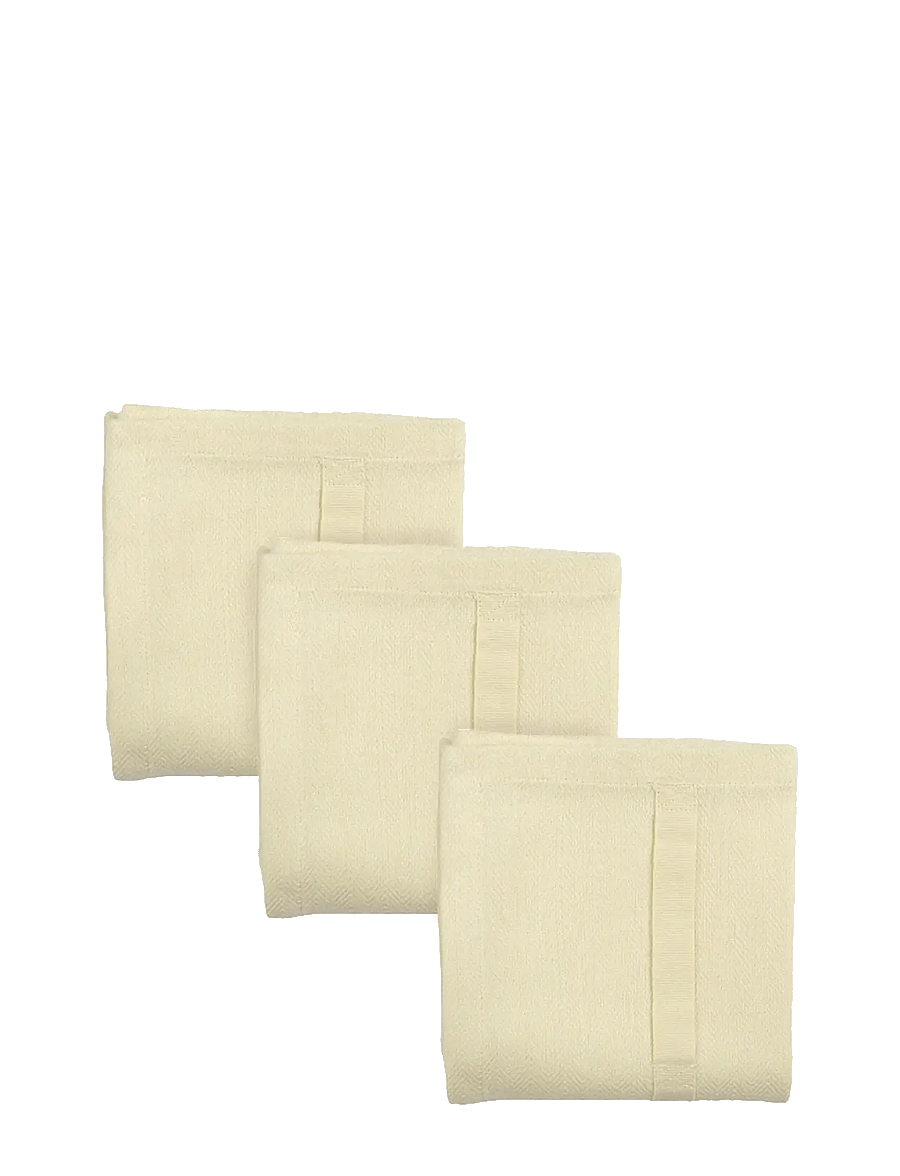 The Organic Company - Kitchen Towel (3 pack) - köögirätikud - 210 pale yellow - 0