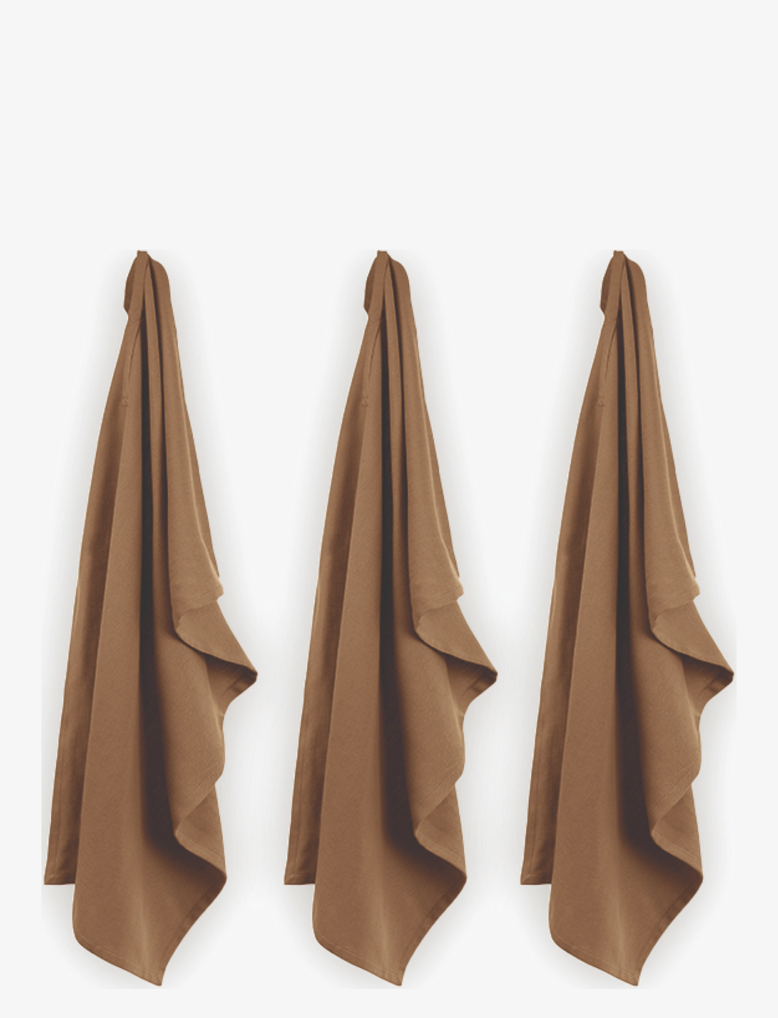 The Organic Company Kitchen Towel (3 Pack), Kitchen Håndklæde, Brun, Str: 53X 86CM