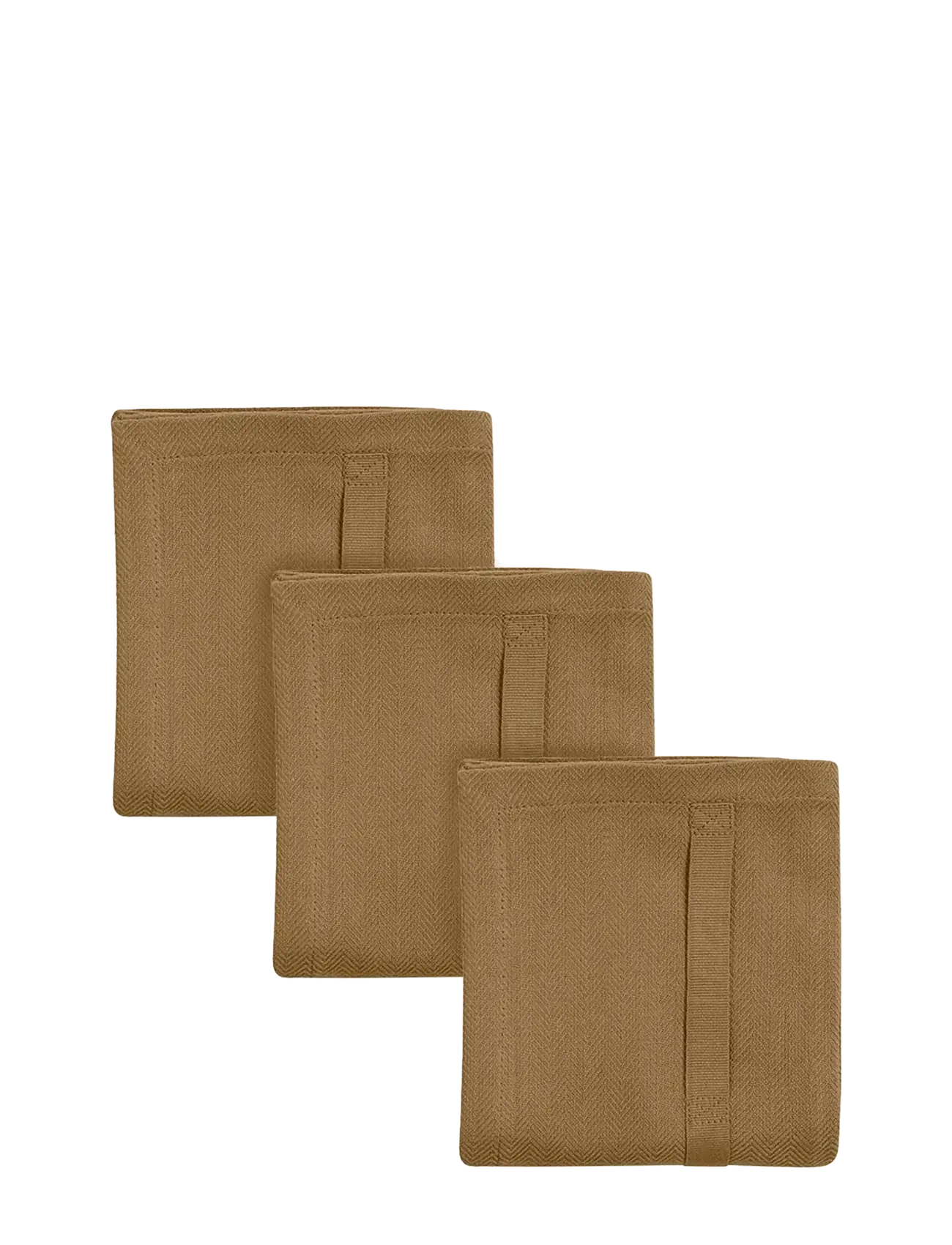 The Organic Company Kitchen Towel (3 Pack), Kitchen Håndklæde, Brun, Str: 53X 86CM