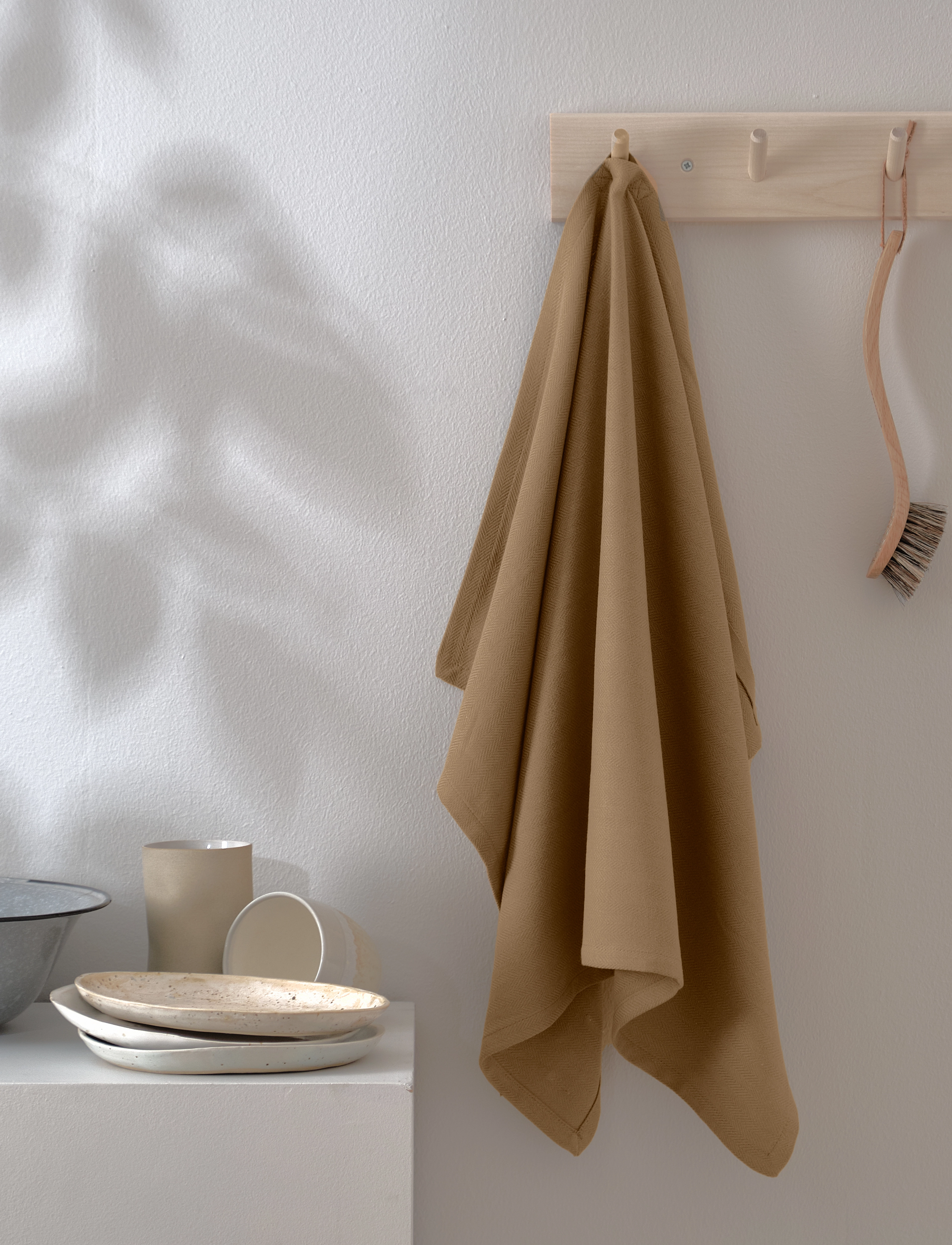 The Organic Company Kitchen Towel (3 Pack), 53X 86 cm, Textiles, Braun - Towels, Homeware