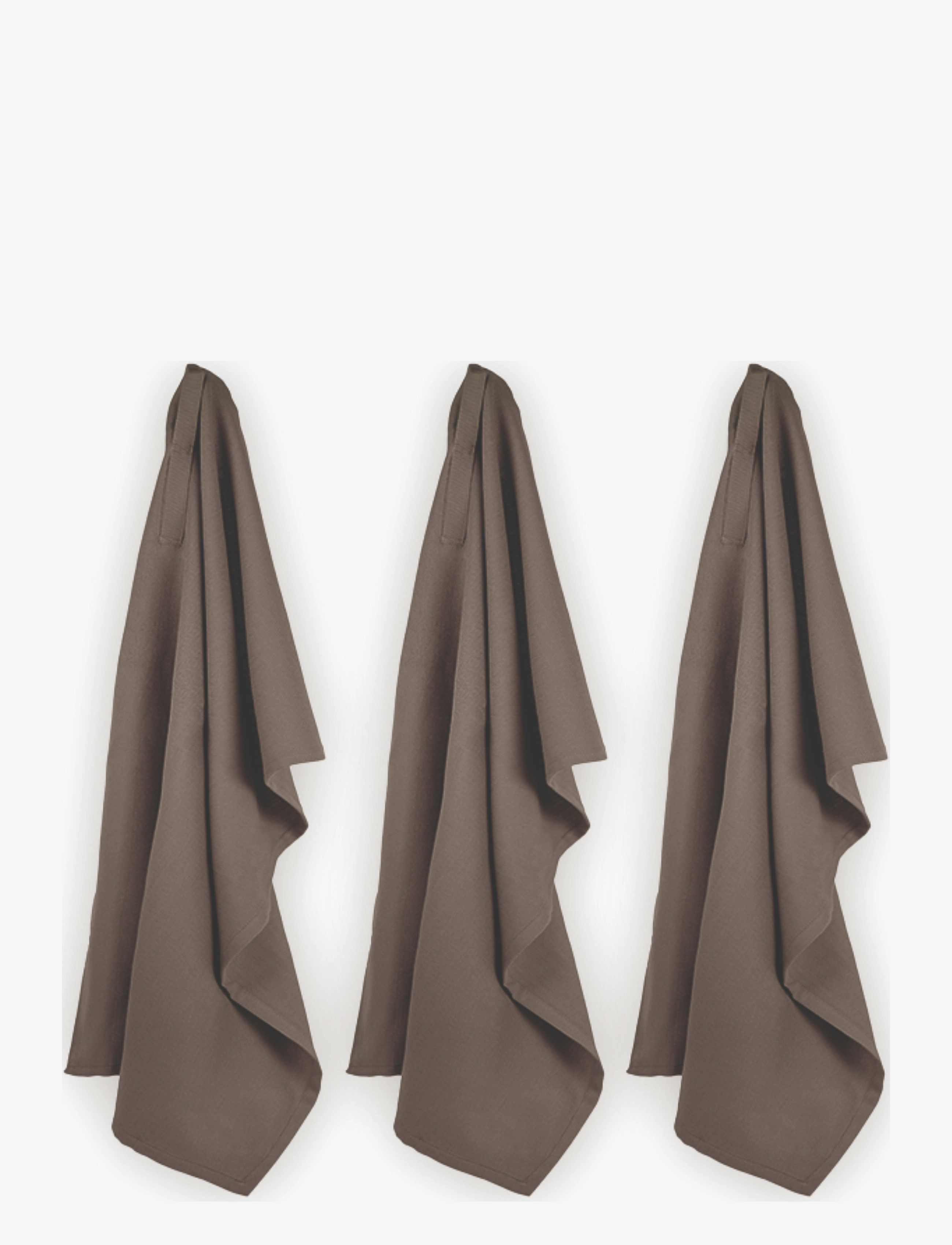 The Organic Company Kitchen Towel (3 Pack), Kitchen Håndklæde, Brun, Str: 53X 86CM