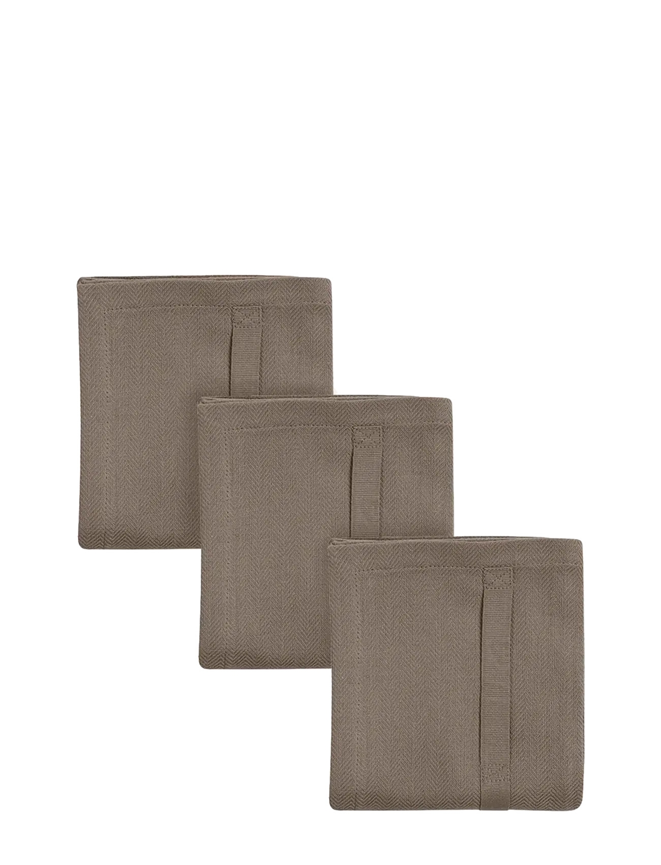 The Organic Company Kitchen Towel (3 Pack), Kitchen Håndklæde, Brun, Str: 53X 86CM