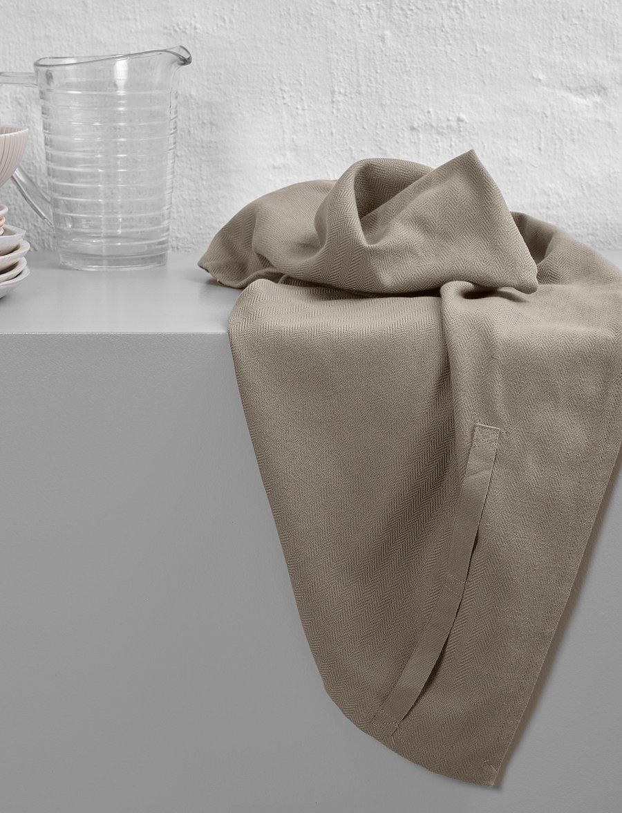 The Organic Company - Kitchen Towel (3 pack) - tea towels - 225 clay - 0