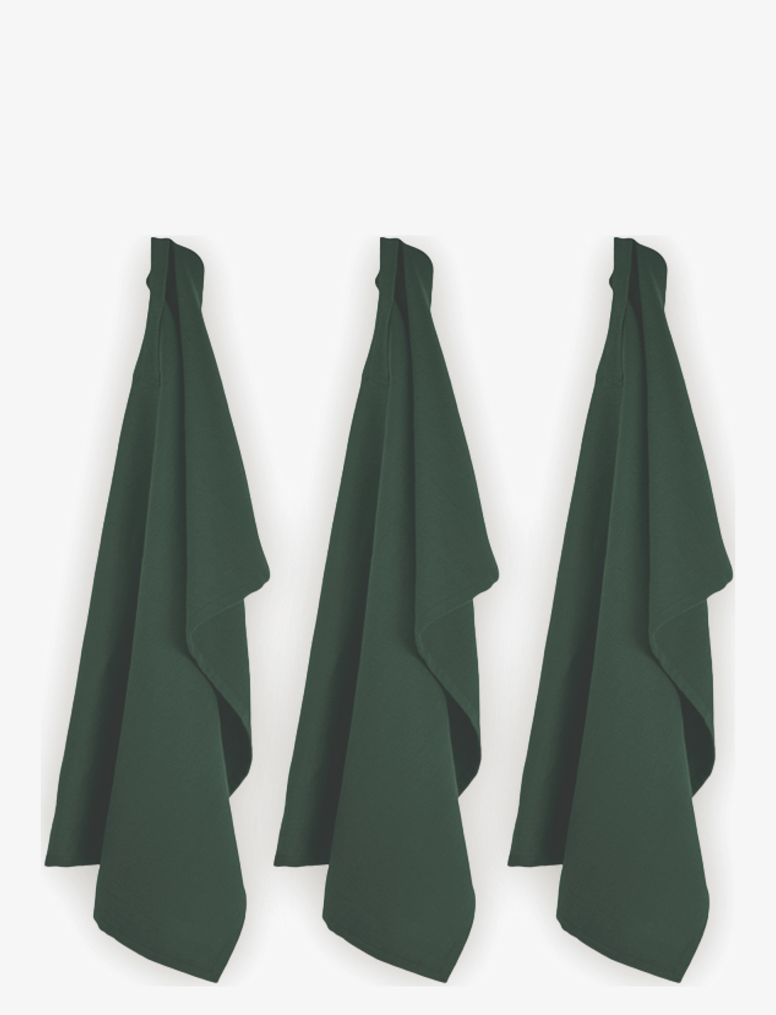 The Organic Company Kitchen Towel (3 Pack), Kitchen Håndklæde, Grøn, Str: 53X 86CM