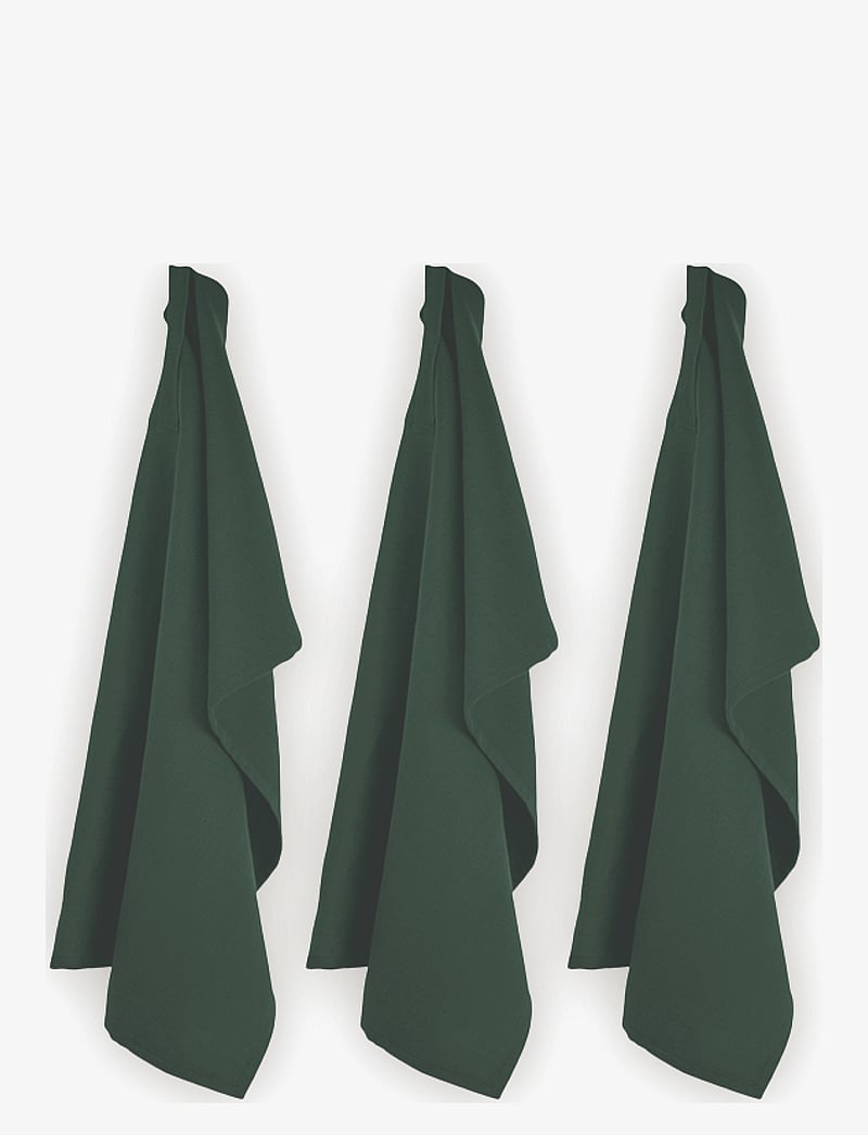 The Organic Company - Kitchen Towel (3 pack) - küchenhandtücher - 400 dark green - 1