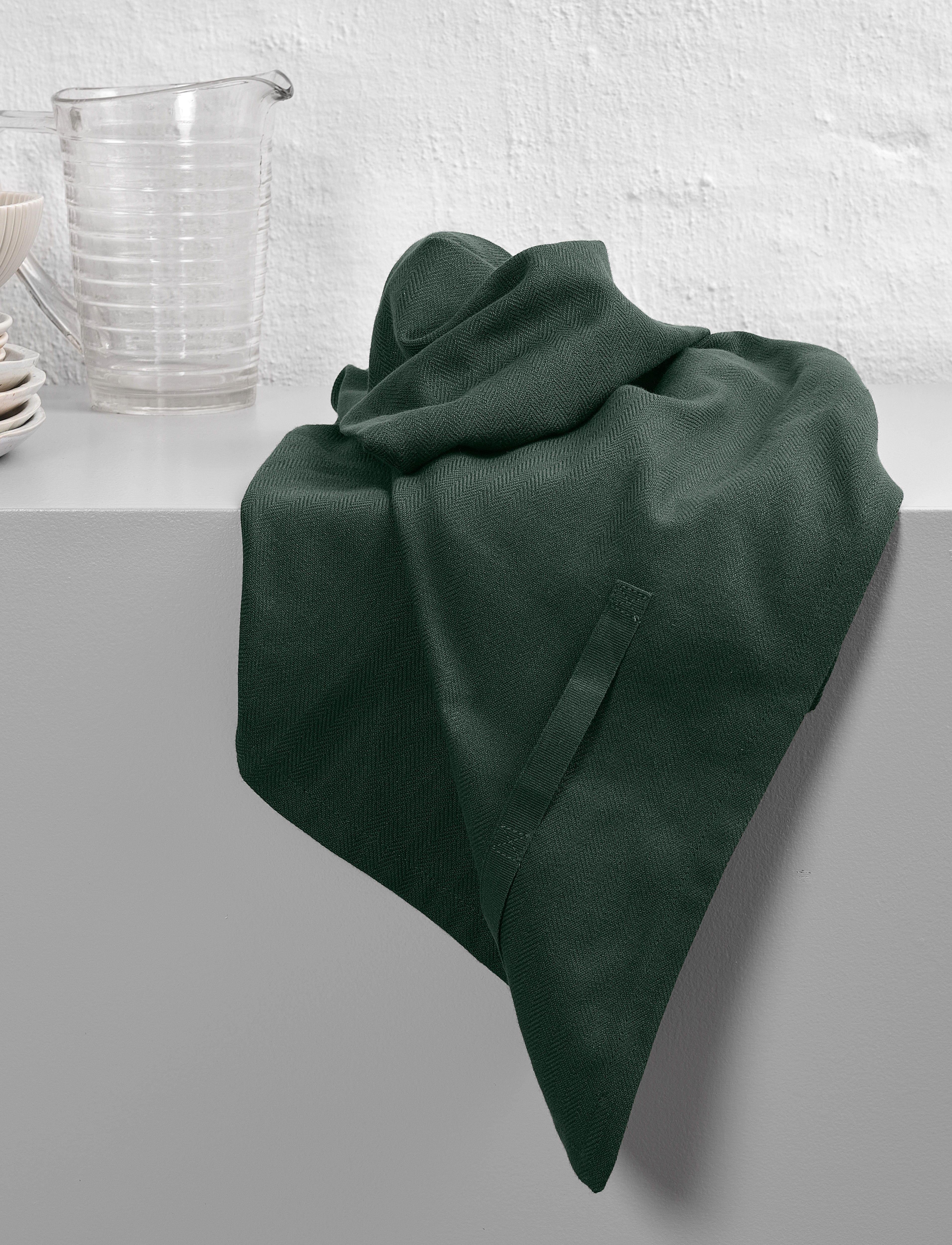 The Organic Company - Kitchen Towel (3 pack) - viskustykki - 400 dark green - 3