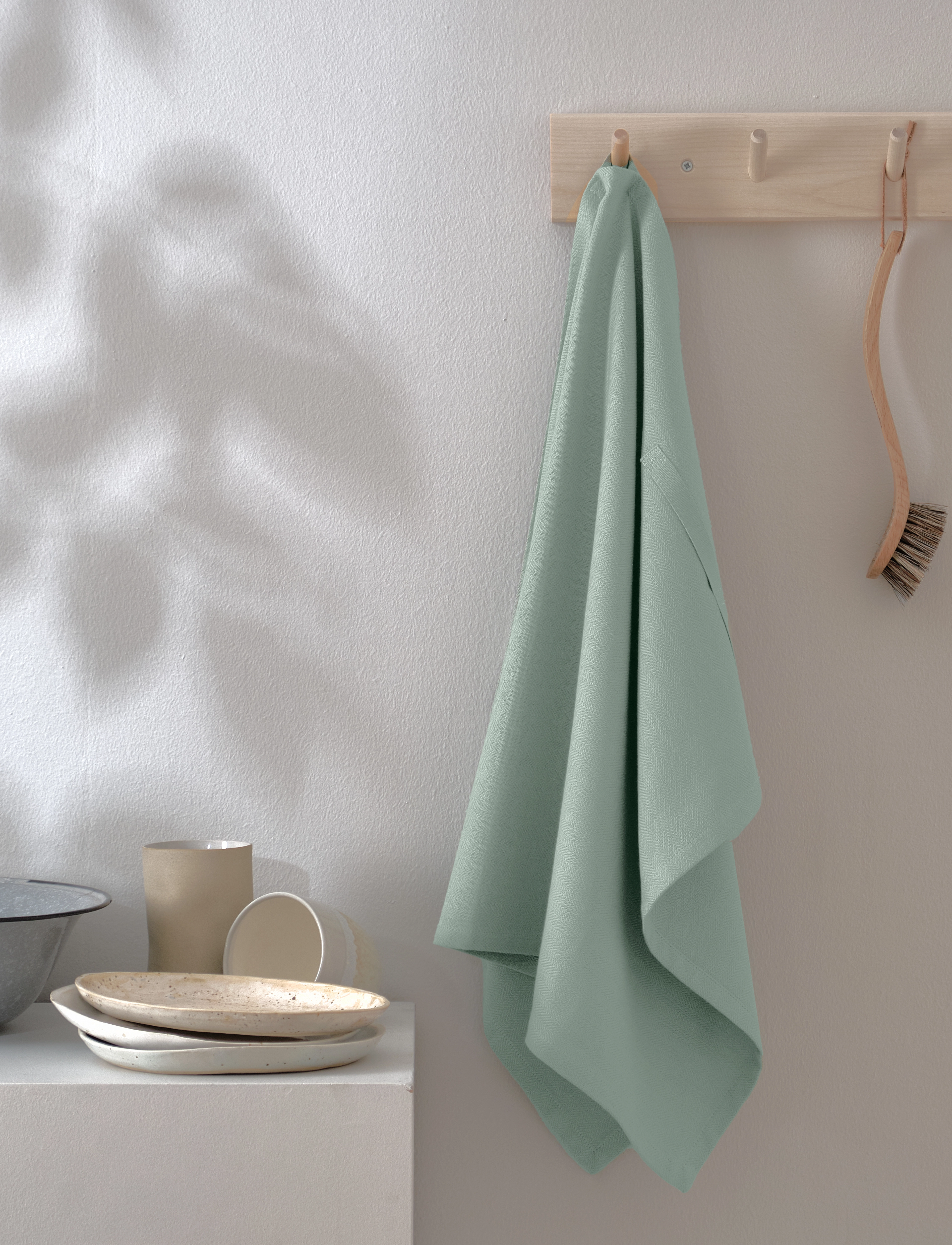 The Organic Company Kitchen Towel (3 Pack), 53X 86 cm, Textiles, Grün - Towels, Homeware