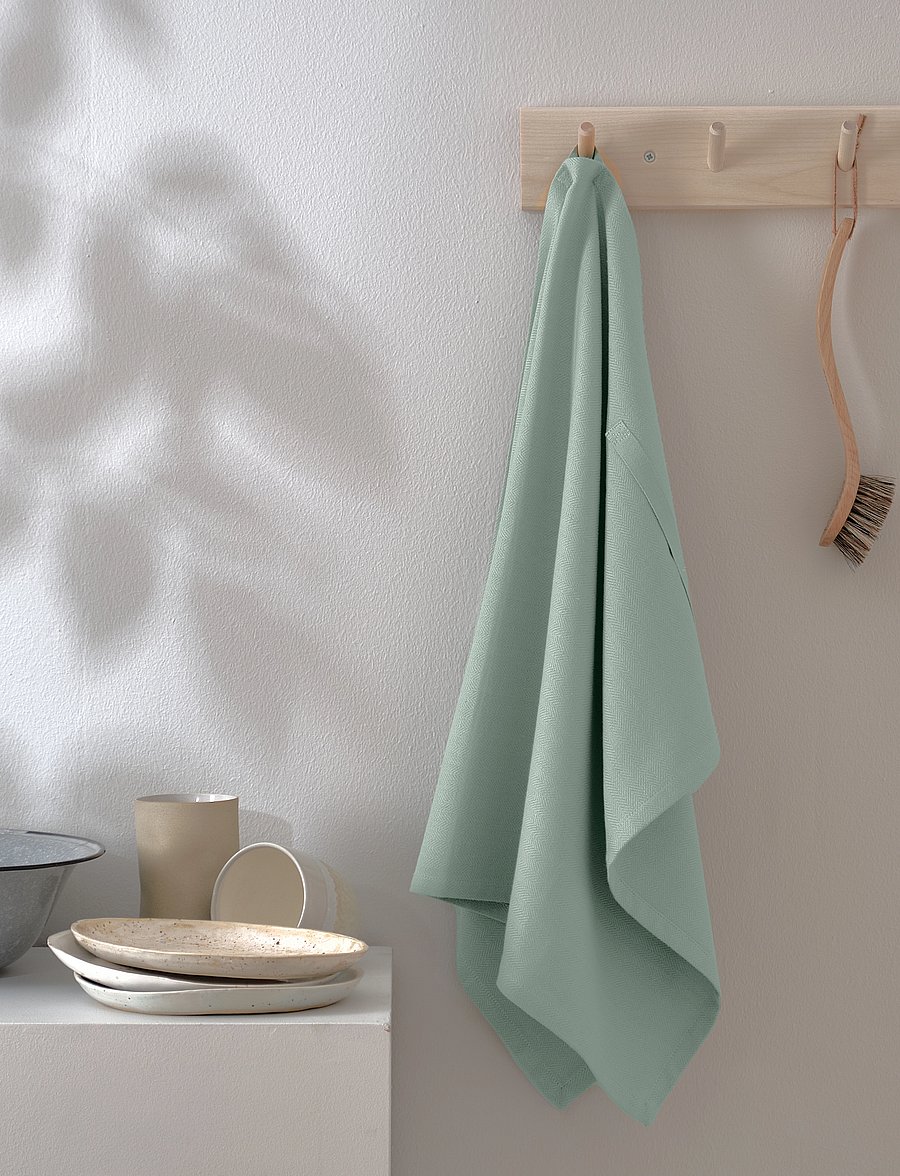 The Organic Company - Kitchen Towel (3 pack) - keittiöpyyhkeet - 410 dusty mint - 0