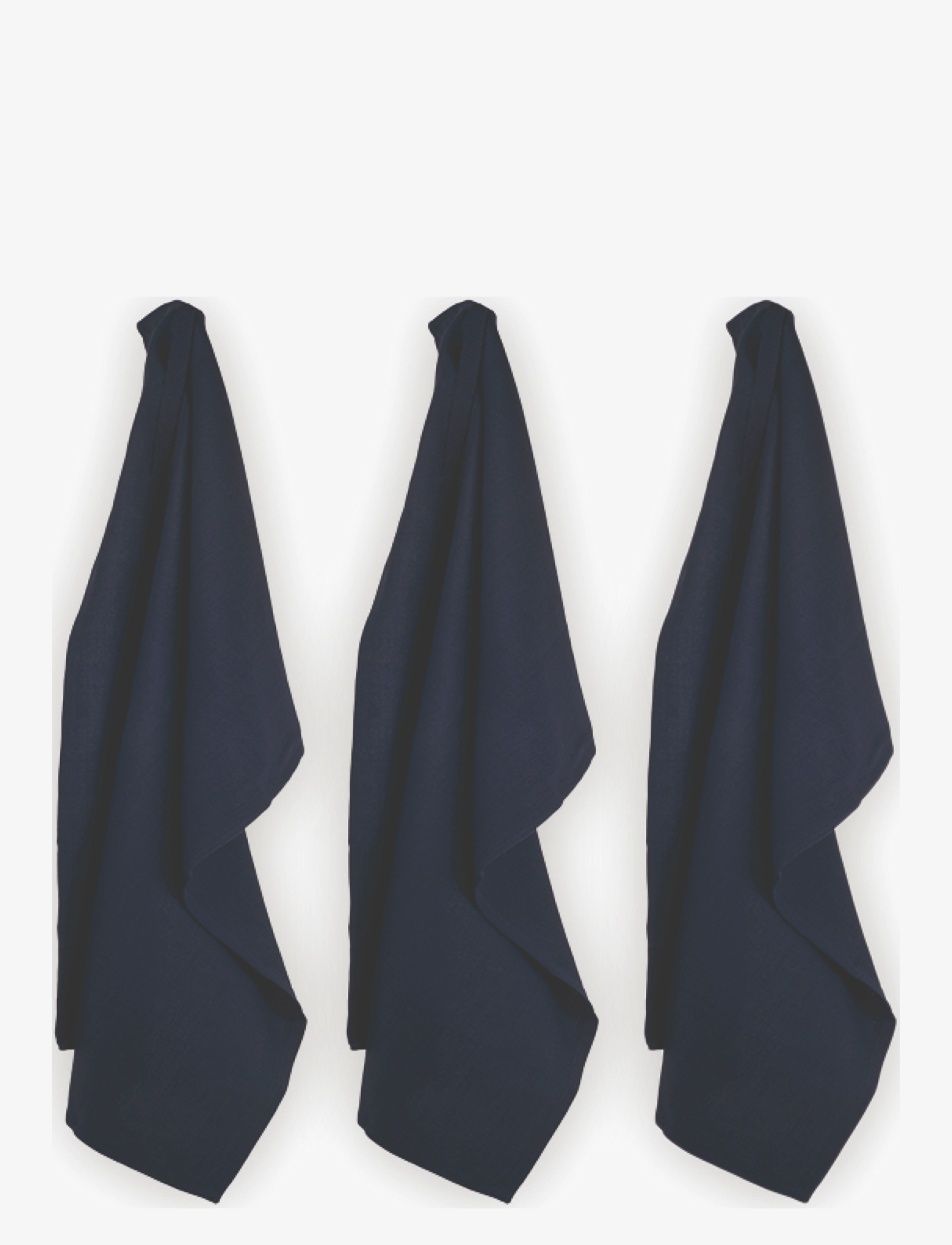 The Organic Company Kitchen Towel (3 Pack), Kitchen Håndklæde, Navy, Str: 53X 86CM