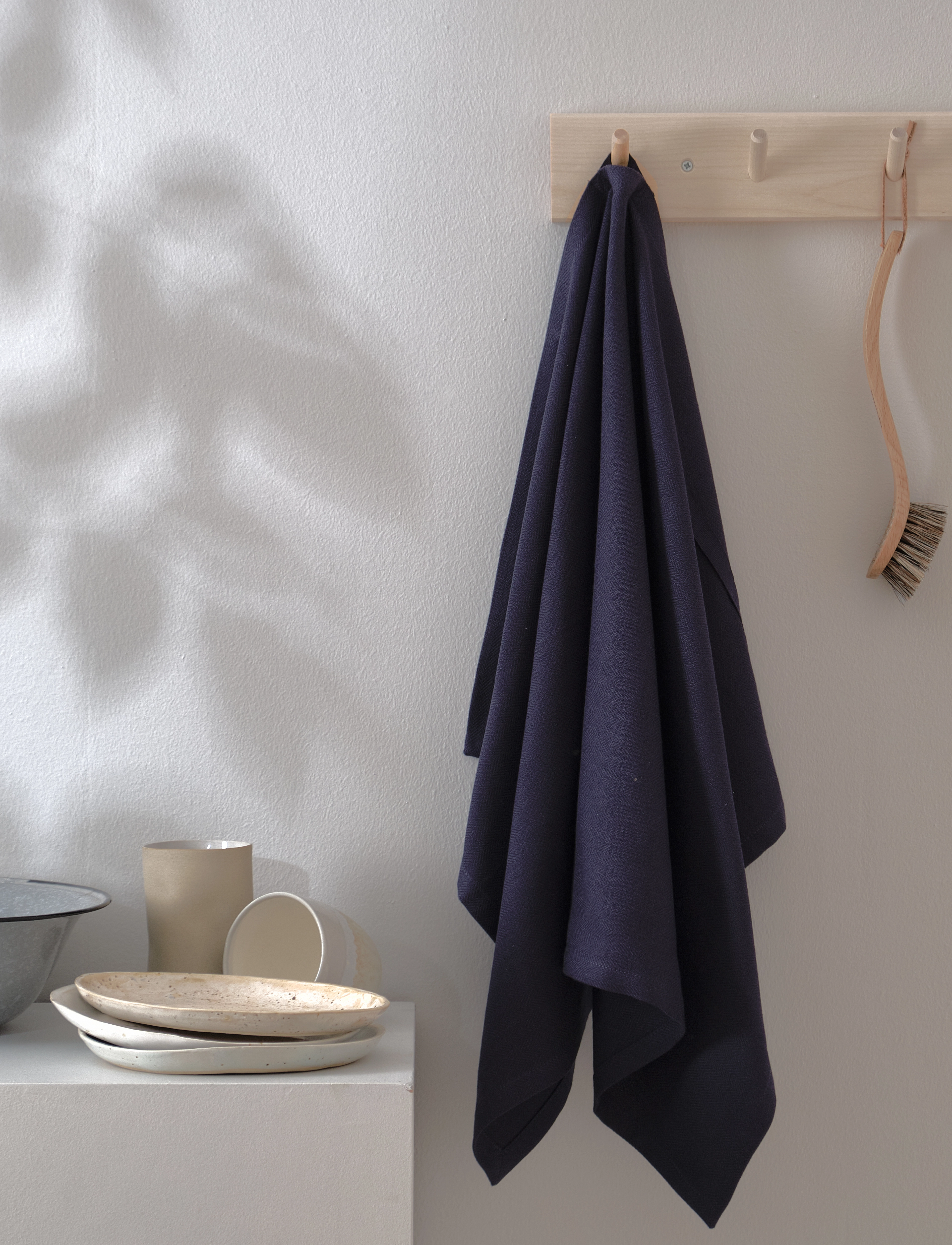 The Organic Company Kitchen Towel (3 Pack), 53X 86 cm, Textiles, Marineblau - Towels, Homeware