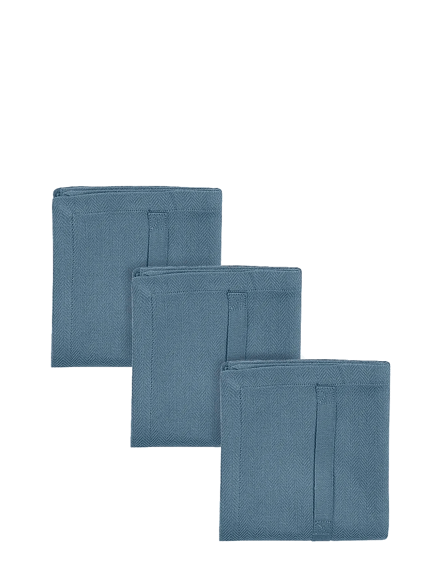 The Organic Company - Kitchen Towel (3 pack) - osta hinna alusel - 510 grey blue - 1