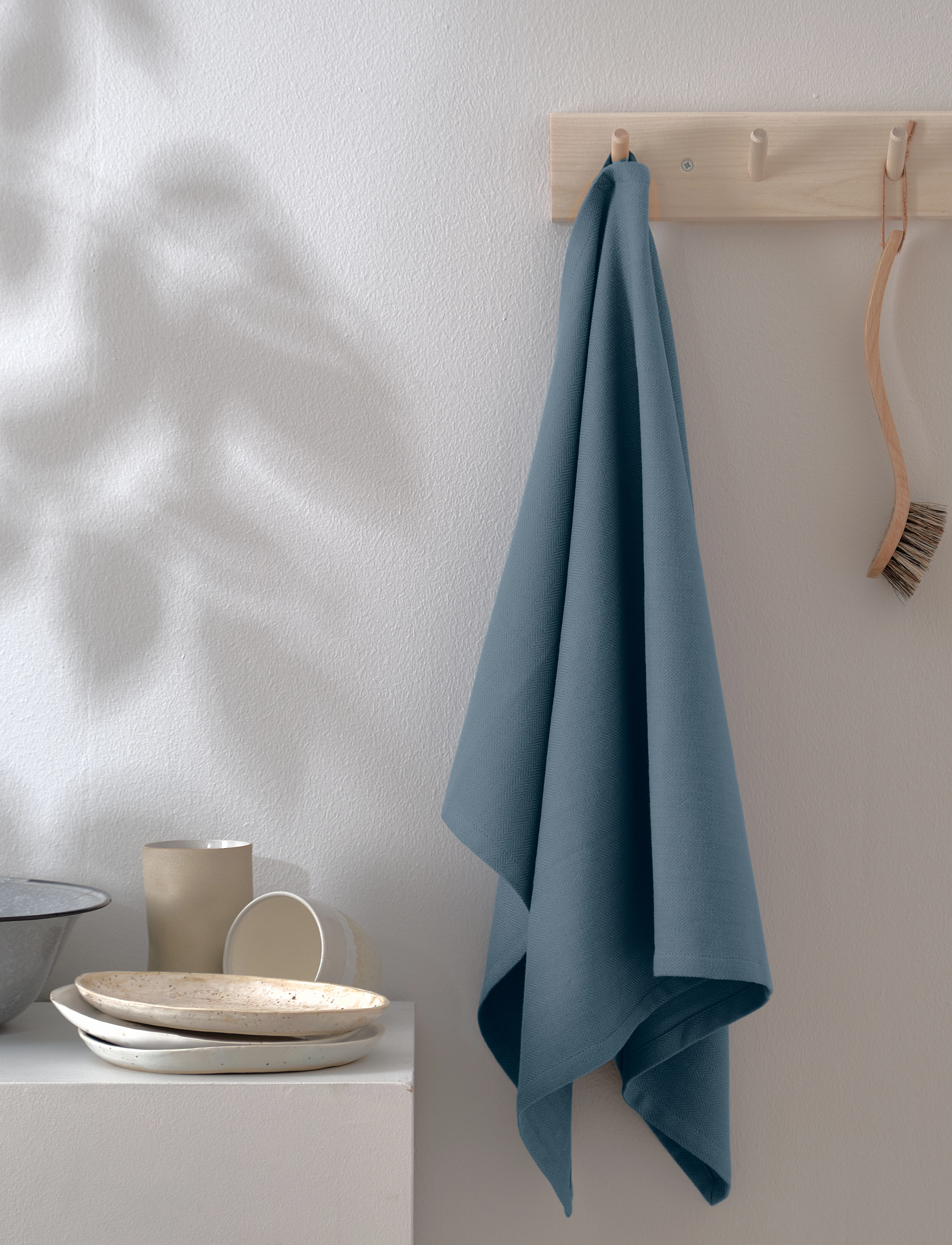 The Organic Company Kitchen Towel (3 Pack), 53X 86 cm, Textiles, Blau - Towels, Homeware