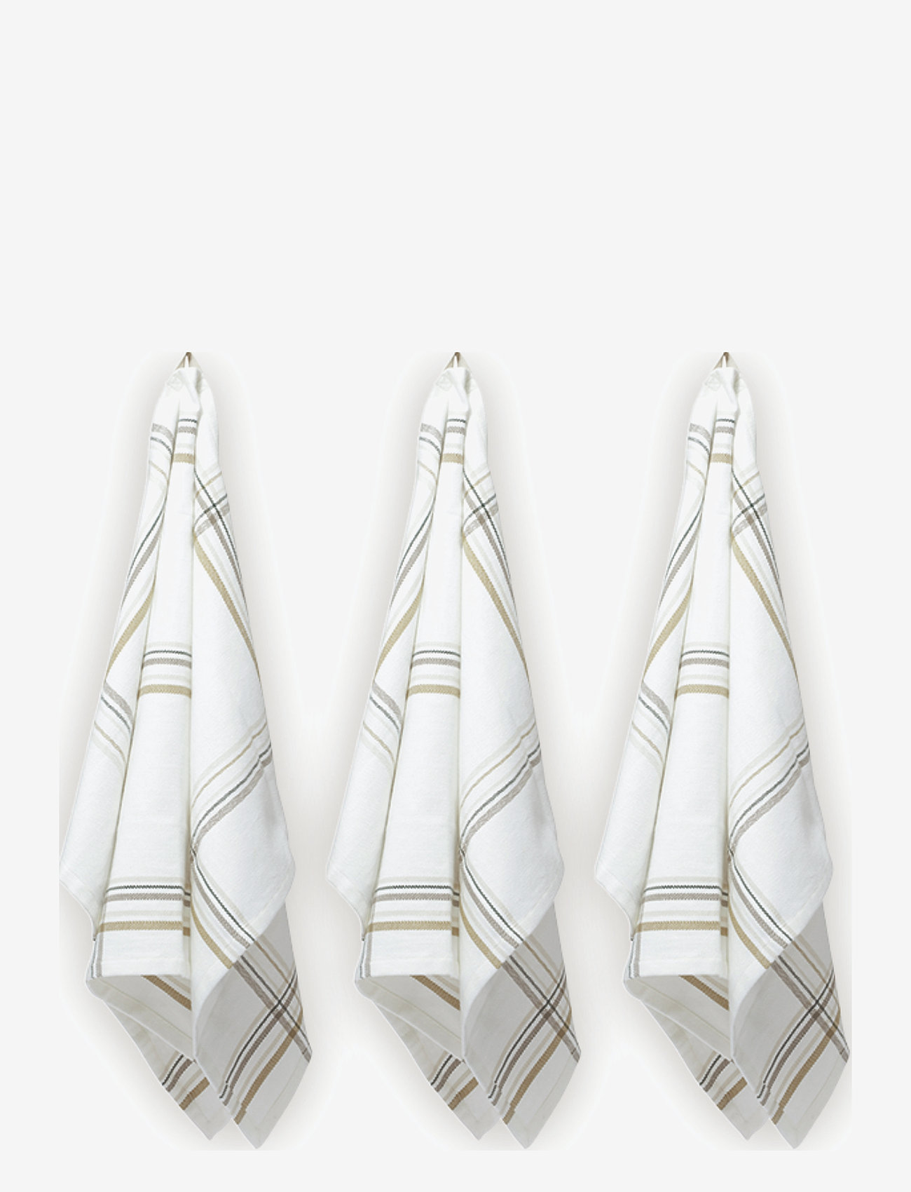 The Organic Company - Kitchen Towel (3 pack) - kökshanddukar - 801 earth check - 1