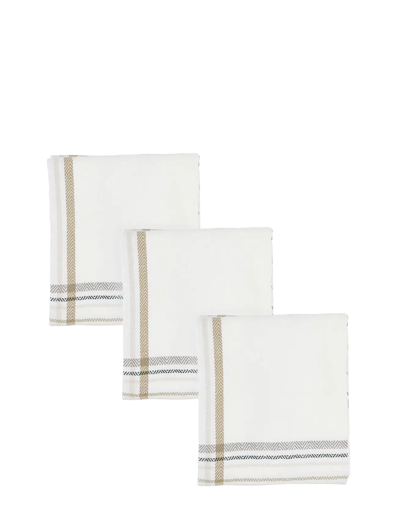 The Organic Company Kitchen Towel (3 Pack), Kitchen Håndklæde, Hvid, Str: 53X 86CM