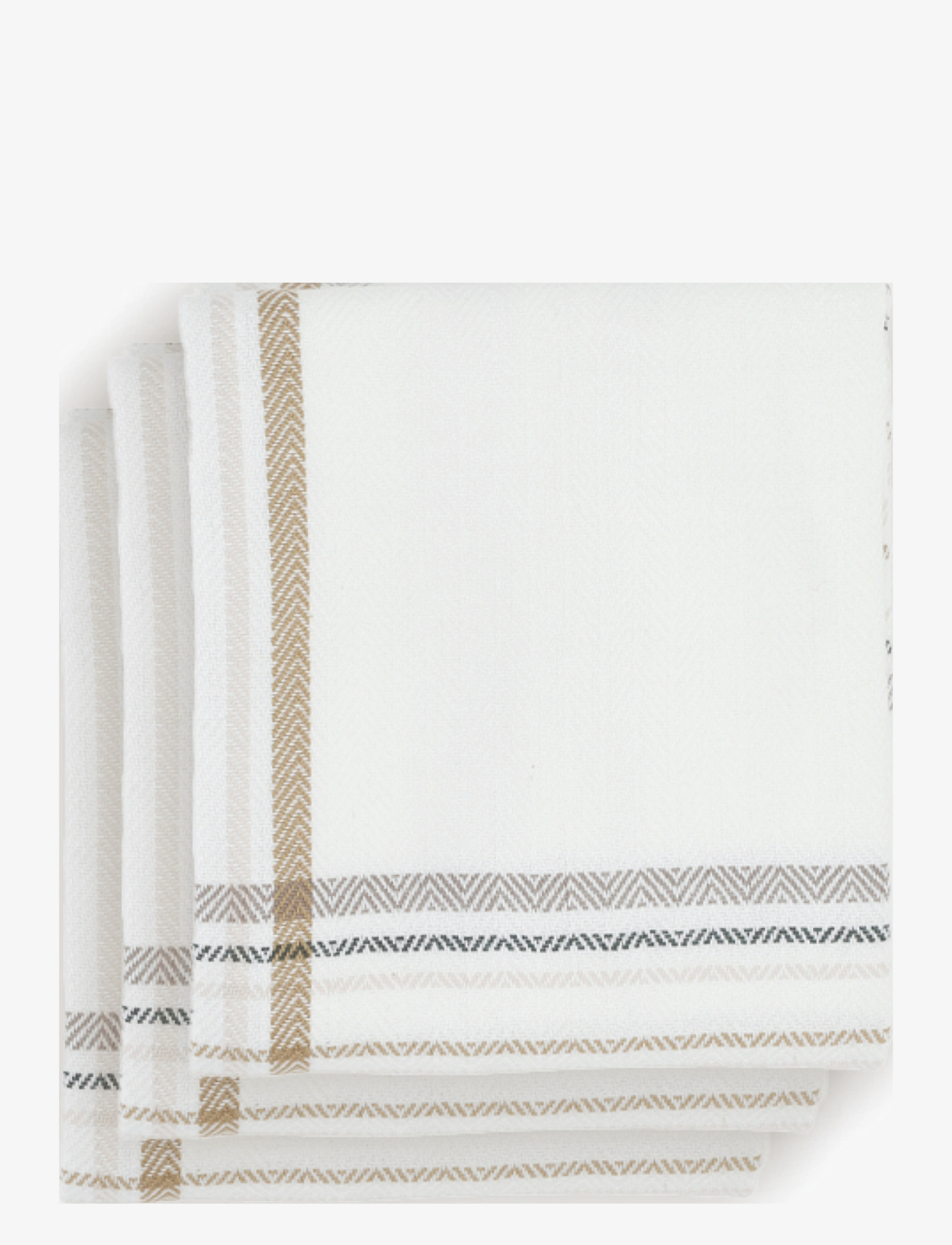 The Organic Company - Kitchen Towel (3 pack) - keittiöpyyhkeet - 801 earth check - 2