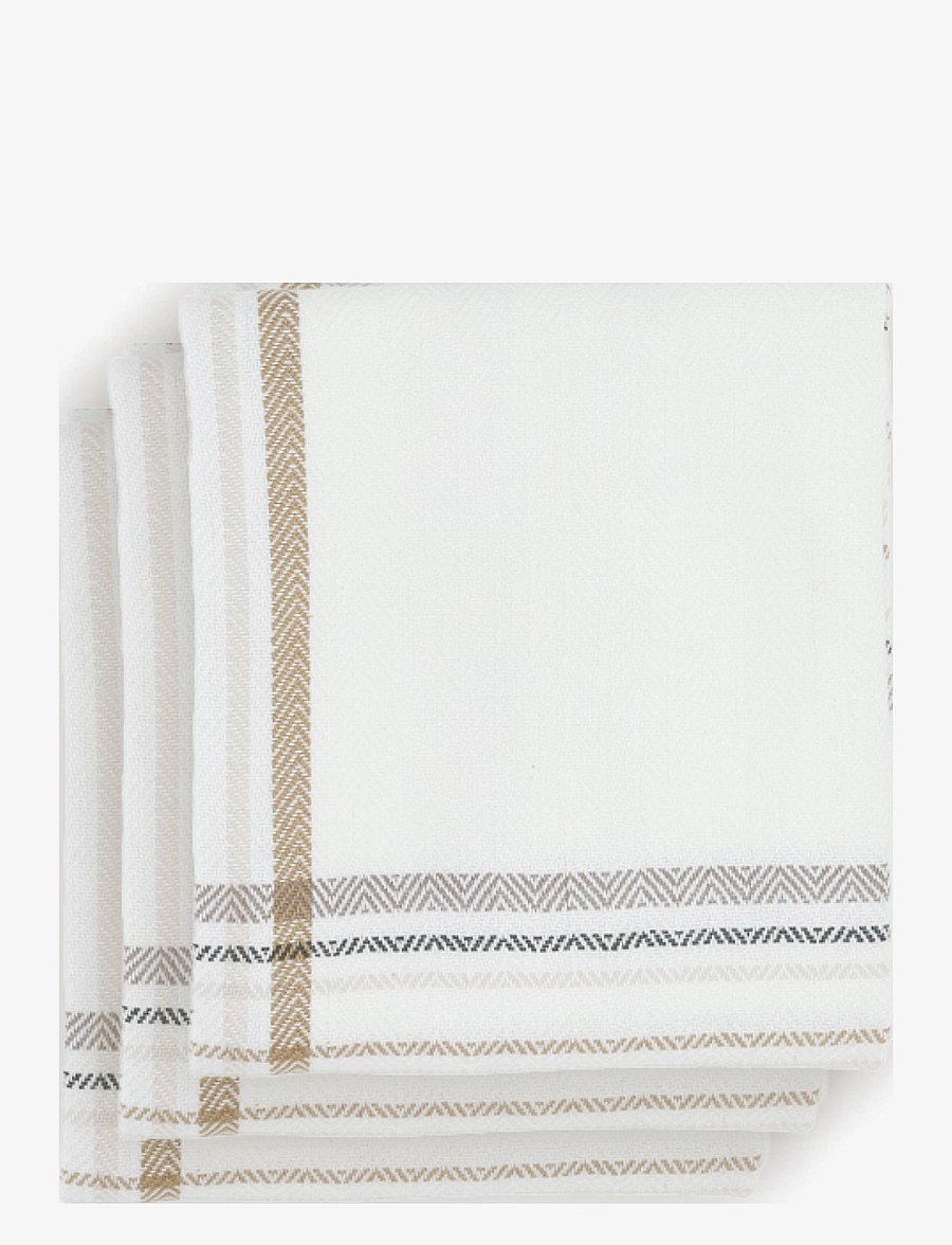 The Organic Company - Kitchen Towel (3 pack) - keittiöpyyhkeet - 801 earth check - 2