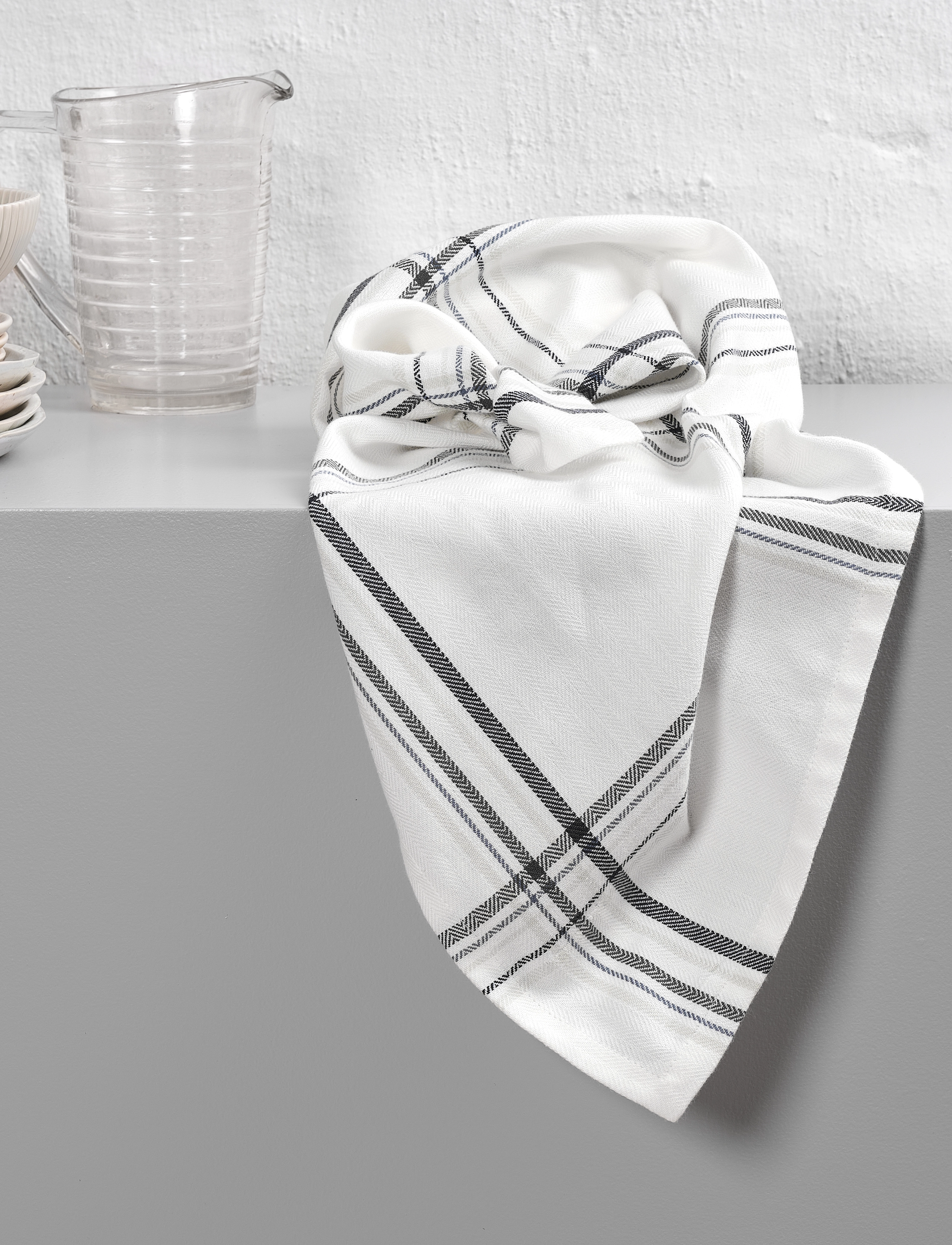 The Organic Company Kitchen Towel (3 Pack), 53X 86 cm, Textiles, Weiß - Towels, Homeware
