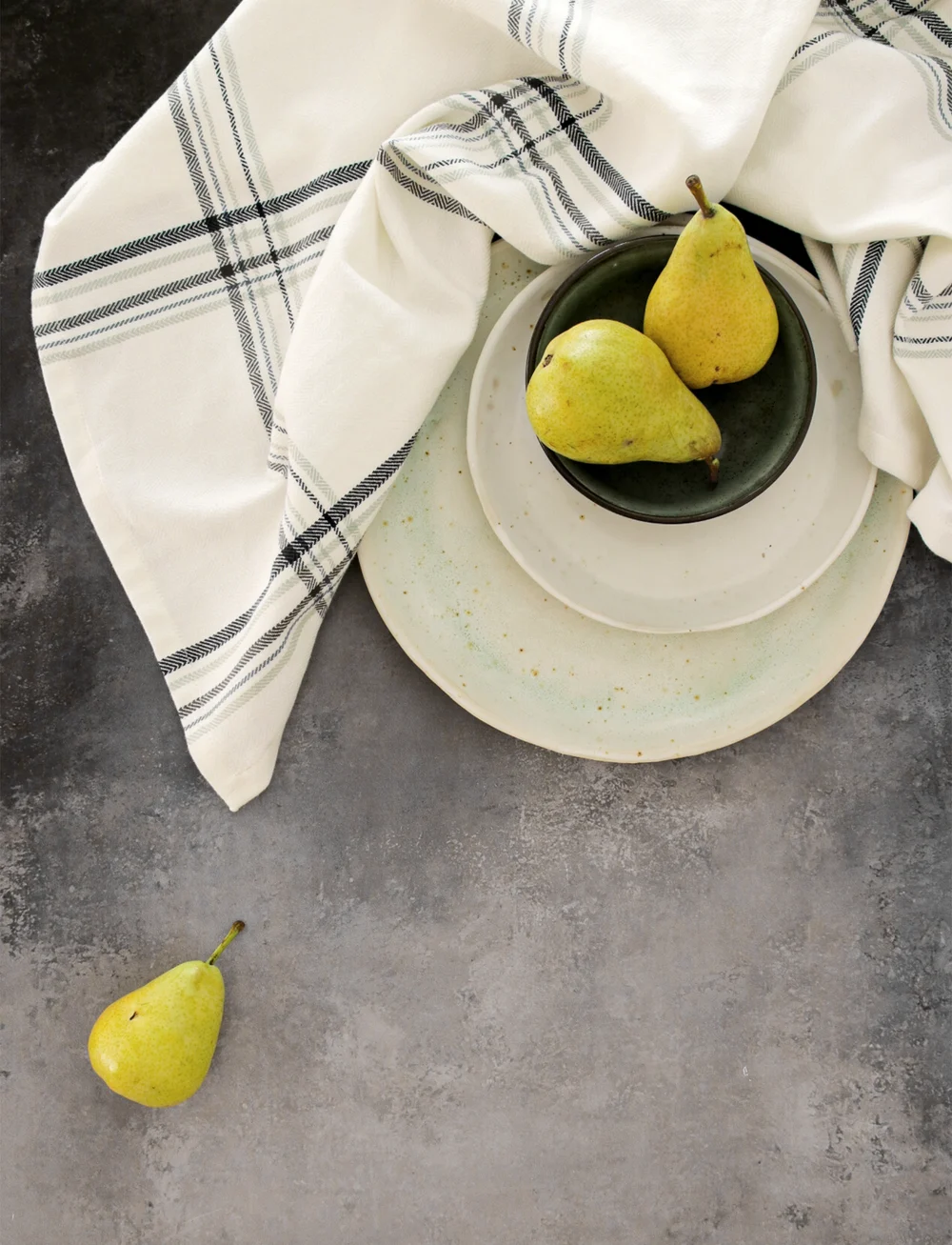 The Organic Company - Kitchen Towel (3 pack) - køb efter pris - 803 ocean check - 3