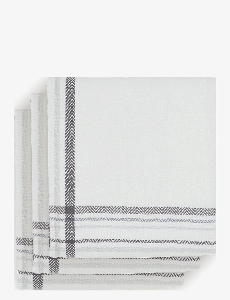 The Organic Company - Kitchen Towel (3 pack) - tea towels - 803 ocean check - 2