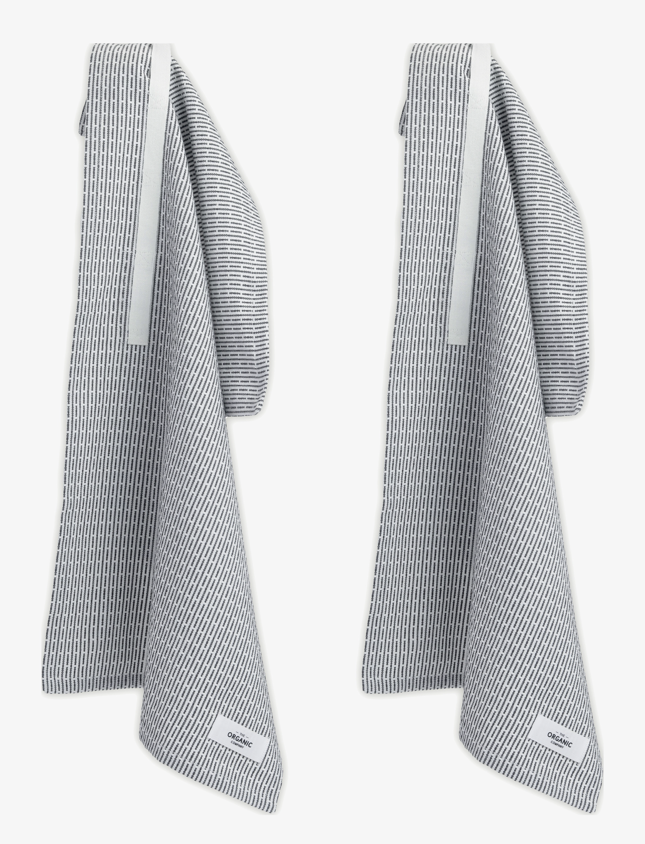 The Organic Company Little Towel (2 Pack), Kitchen Håndklæde, Grå, Str: 35X 60CM