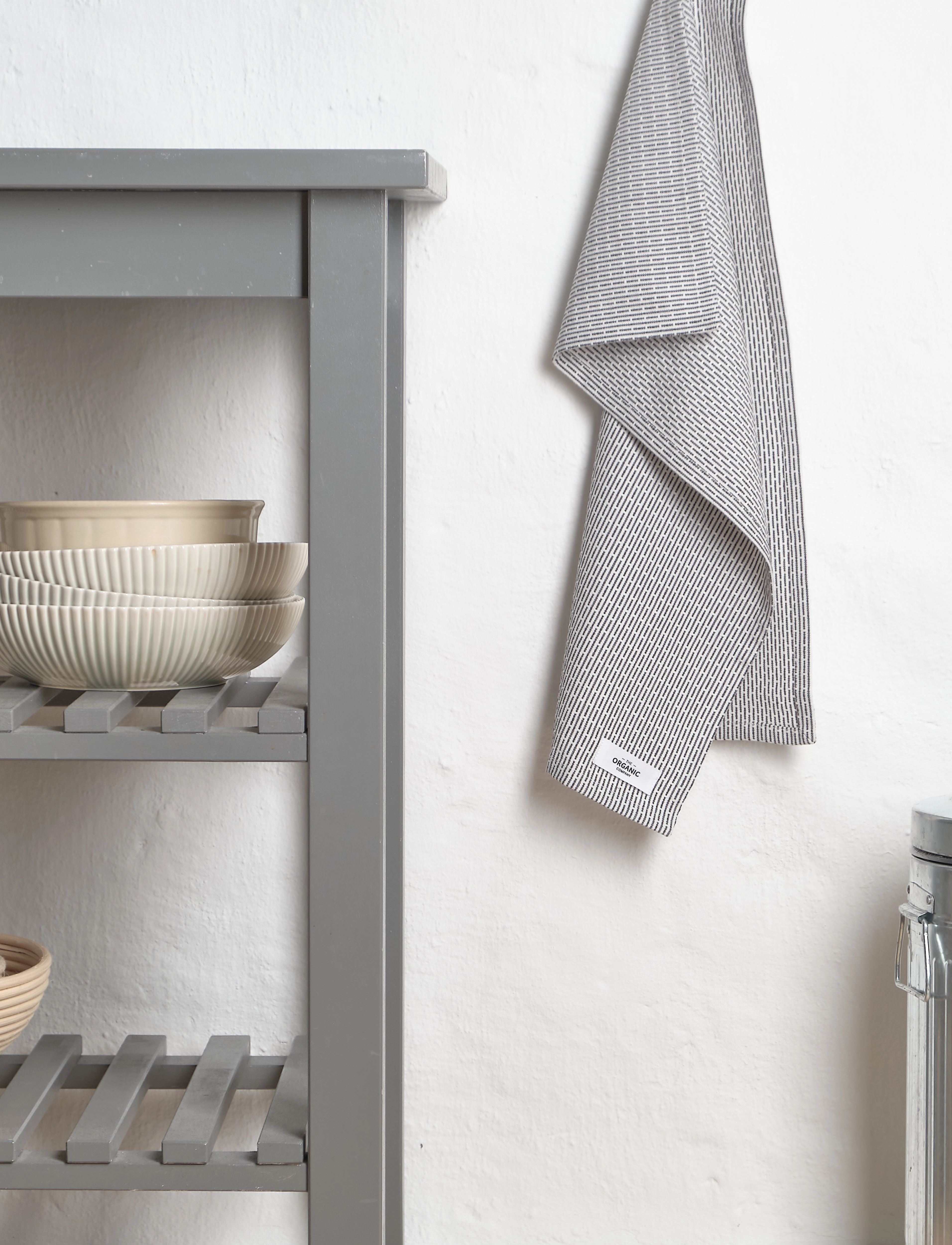 The Organic Company Little Towel (2 Pack), 35X 60 cm, Kitchen Textiles, Grau - Towels, Homeware