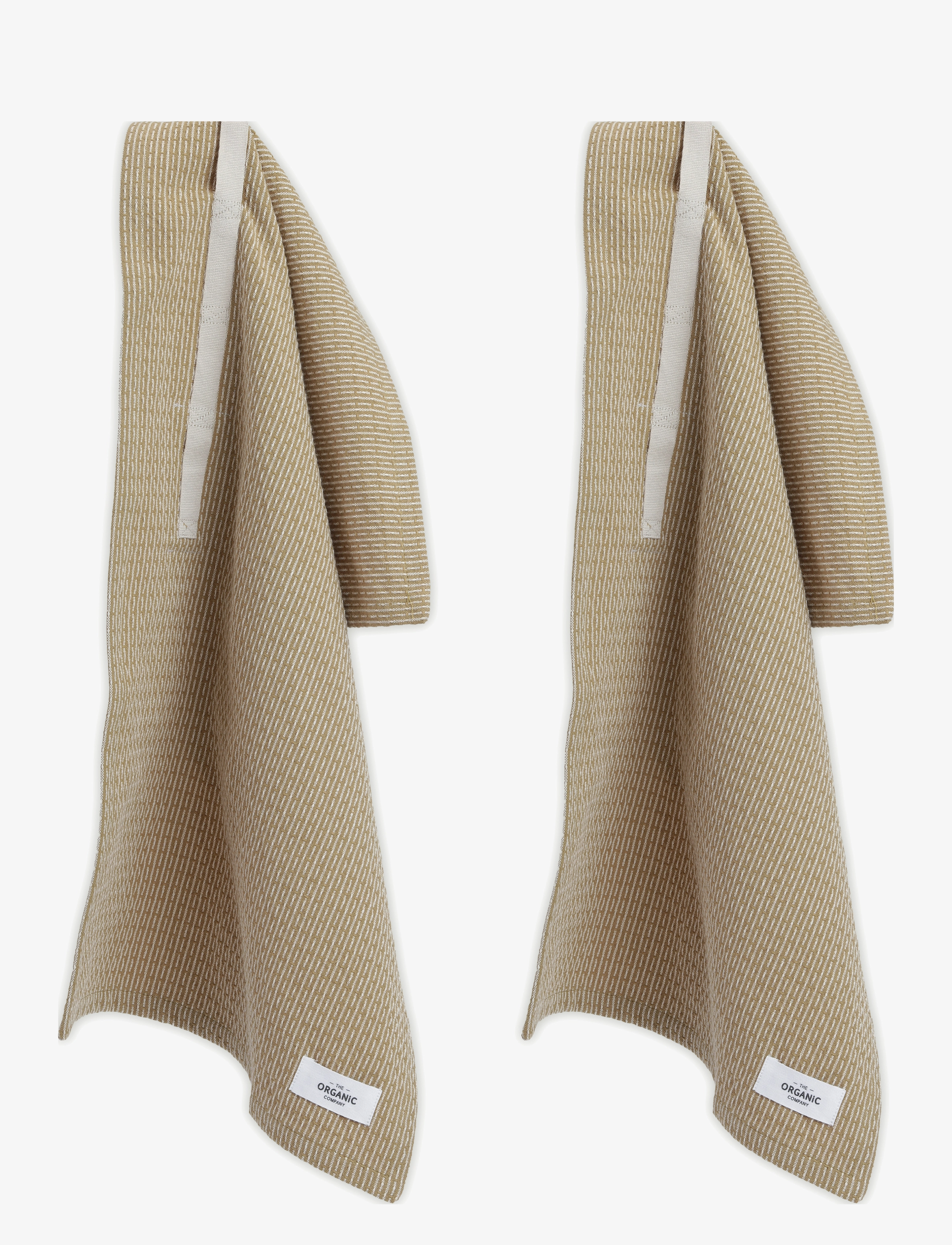 The Organic Company Little Towel (2 Pack), Kitchen Håndklæde, Beige, Str: 35X 60CM