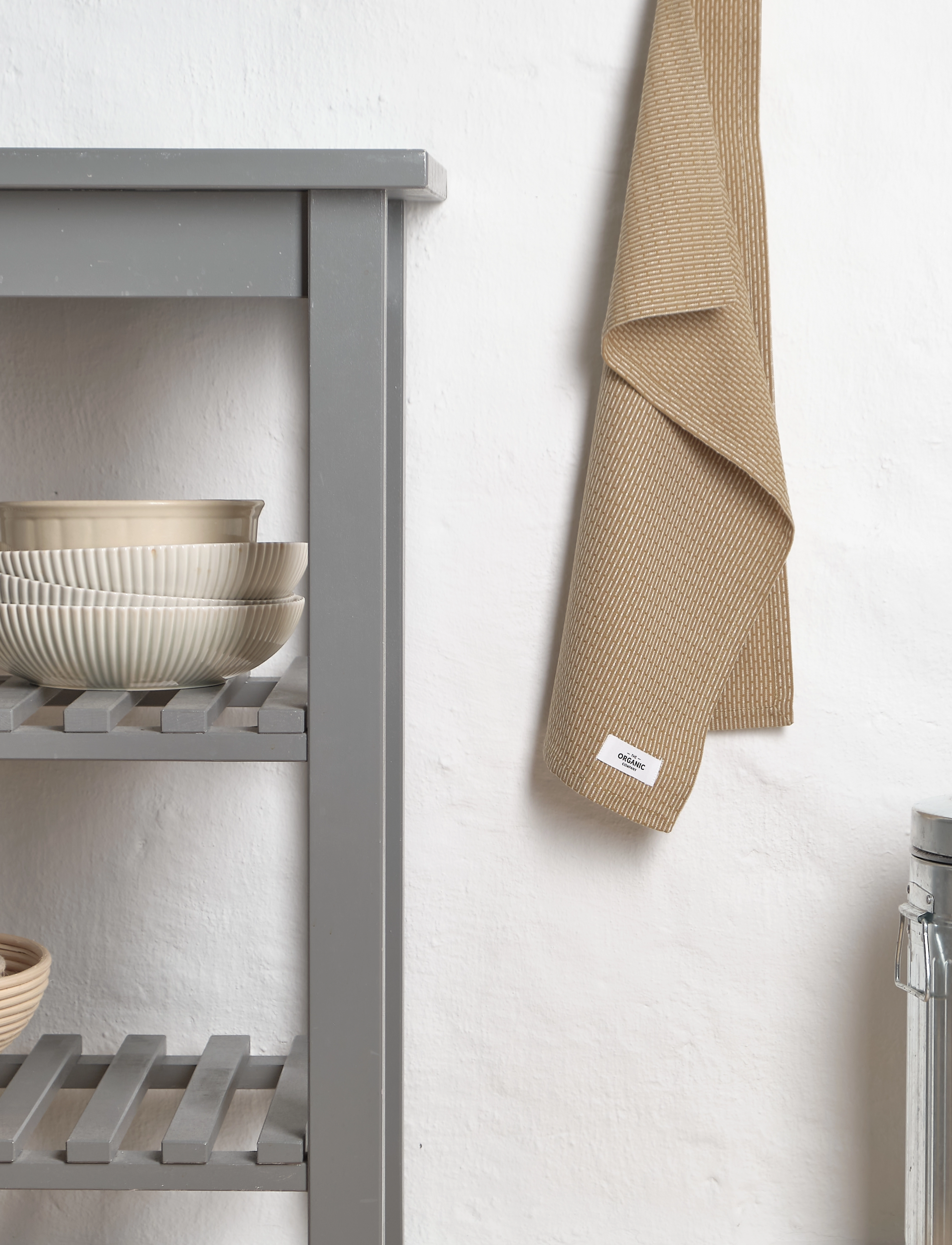 The Organic Company Little Towel (2 Pack), 35X 60 cm, Kitchen Textiles, Beige - Towels, Homeware