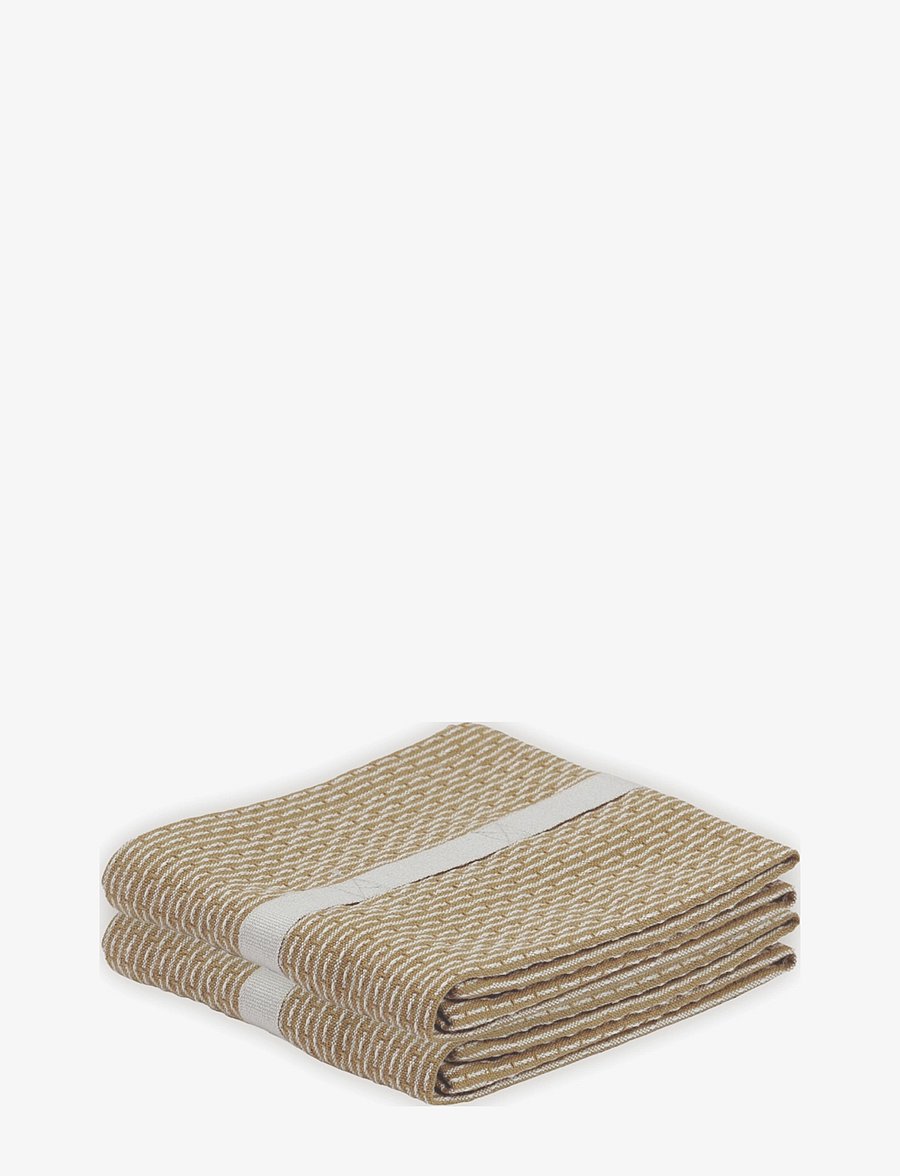 The Organic Company - Little Towel (2 pack) - viskestykker - 216 khaki stone - 2