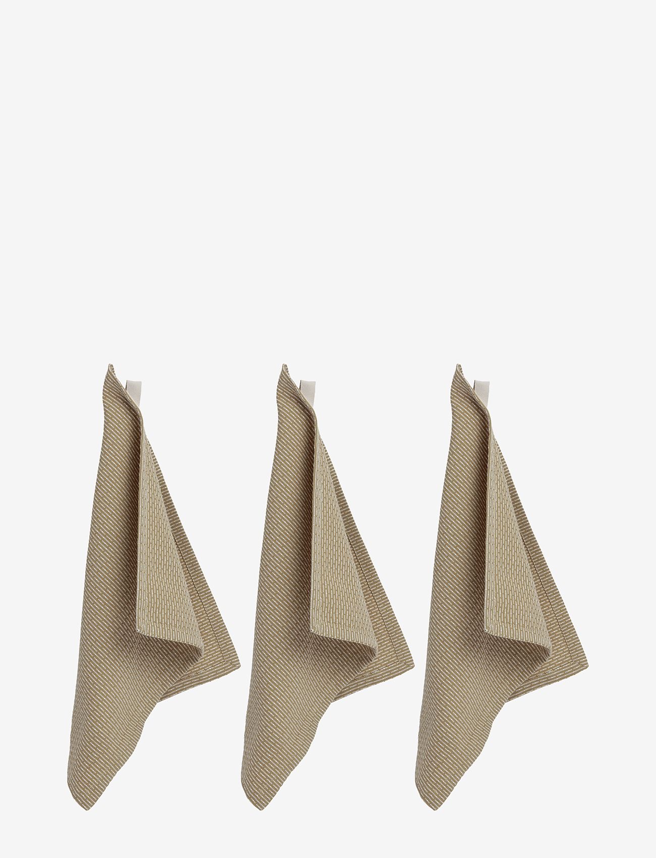The Organic Company - Kitchen cloths (3 pack) - disktrasor & diskborstar - 216 khaki stone - 0
