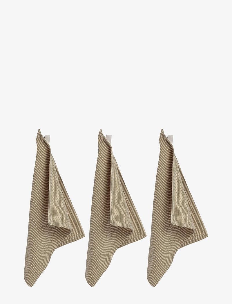 The Organic Company - Kitchen cloths (3 pack) - disktrasor & diskborstar - 216 khaki stone - 0