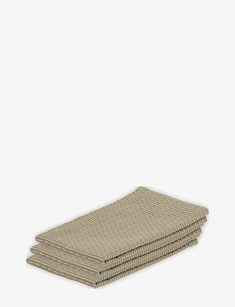 The Organic Company - Kitchen cloths (3 pack) - trauku mazgājamās lupatiņas un birstes - 216 khaki stone - 1