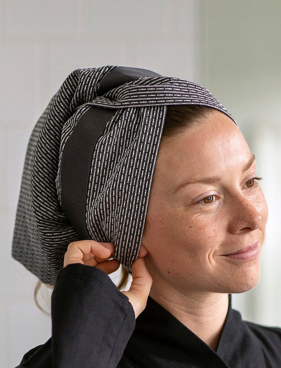 The Organic Company - Hand Hair Towel - hand towels - 330 stone rose - 2