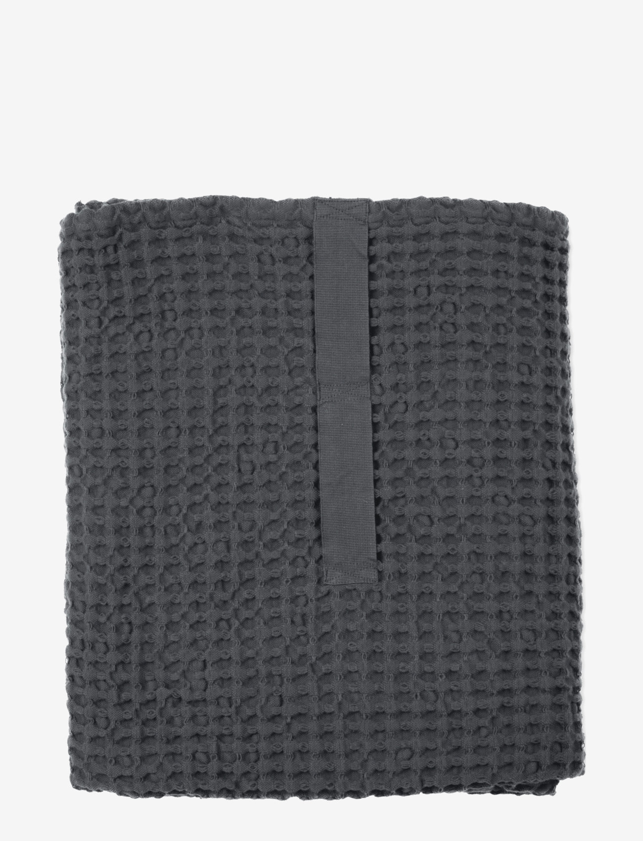 The Organic Company - Big Waffle Towel and Blanket - ręczniki kąpielowe - 110 dark grey - 0