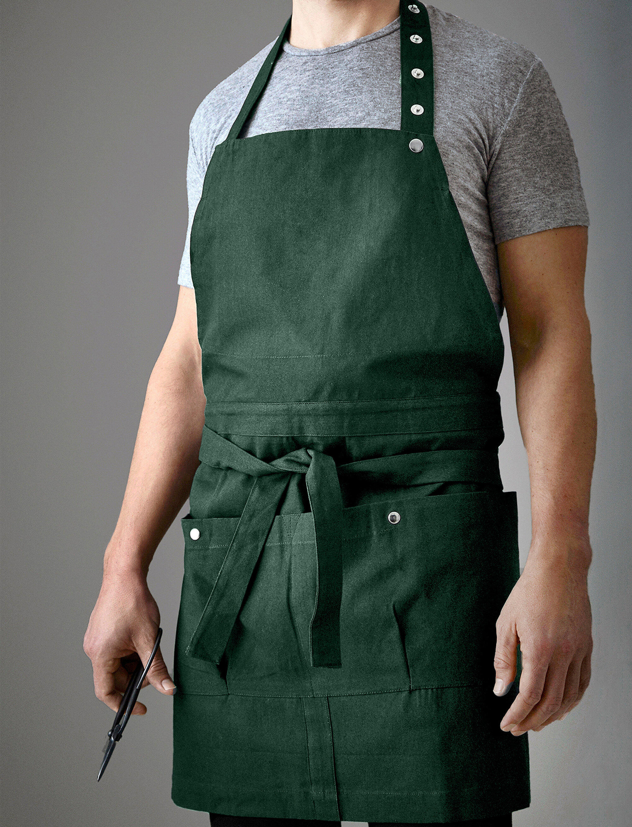 The Organic Company Creative And Garden Apron, 100X74 cm, Kitchen Textiles, Grün - Aprons, Homeware
