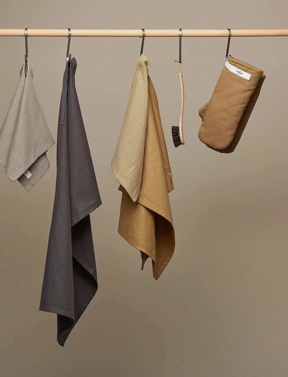 The Organic Company - Kitchen Towel - køb efter pris - 215 khaki - 2