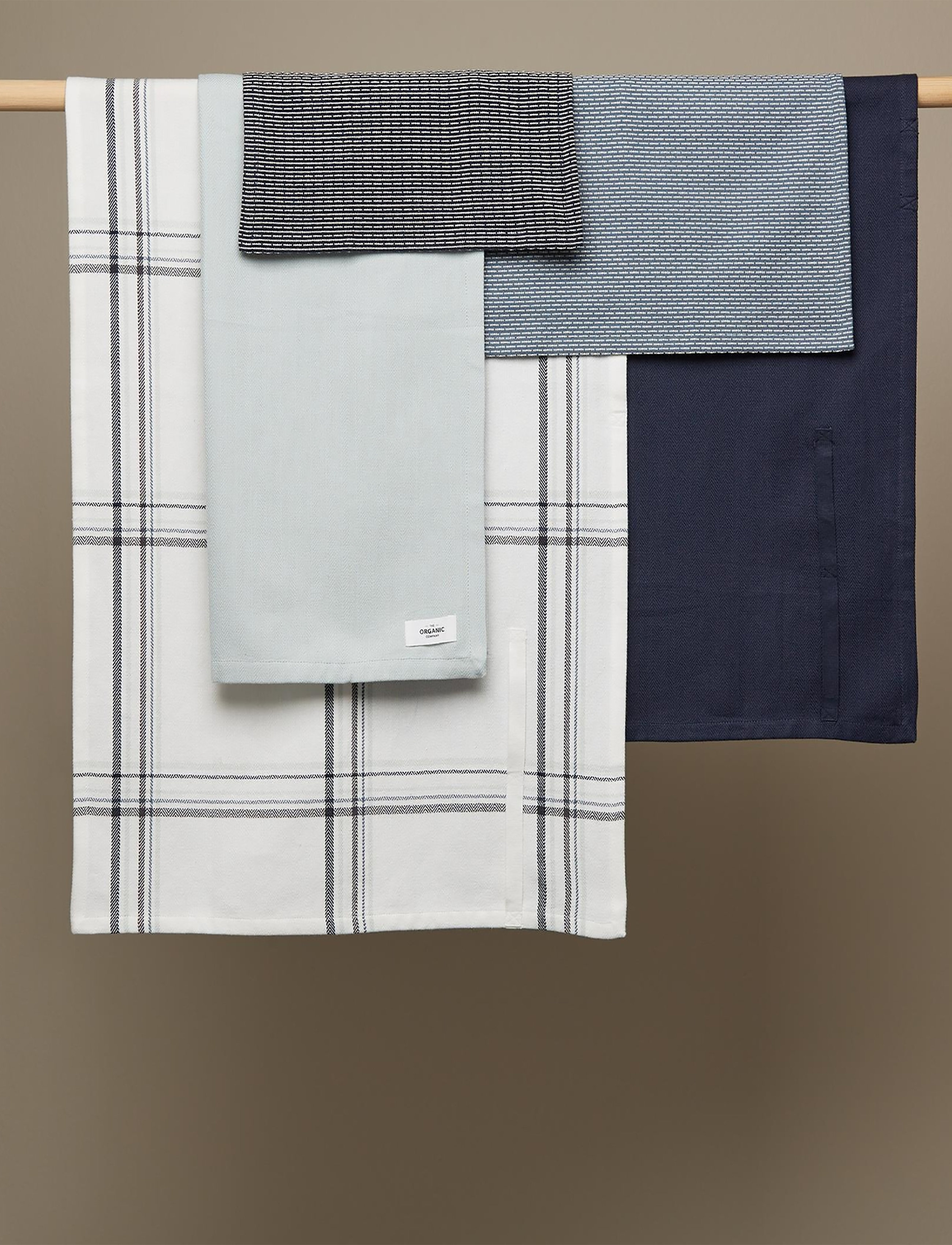 The Organic Company - Kitchen Towel - küchenhandtücher - 803 ocean check - 2