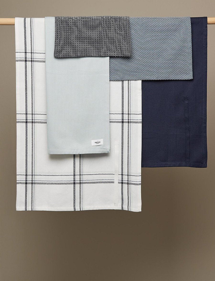 The Organic Company - Kitchen Towel - küchenhandtücher - 803 ocean check - 2