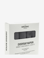 The Organic Company - Everyday Napkin - stofservietter - 110 dark grey - 0