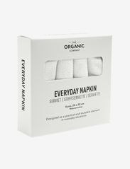 The Organic Company - Everyday Napkin - lininės ir medvilninės servetėlės - 200 natural white - 0