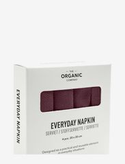 The Organic Company - Everyday Napkin - stoffen servetten - 390 maroon - 2
