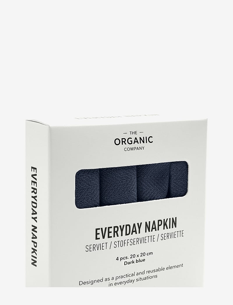 The Organic Company - Everyday Napkin - lina un kokvilnas salvetes - 500 dark blue - 0