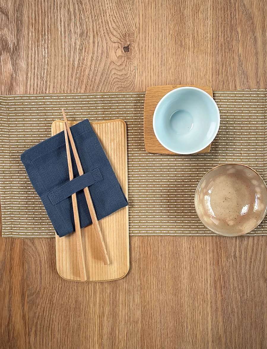 The Organic Company - Everyday Napkin - linen- & cotton napkins - 500 dark blue - 0