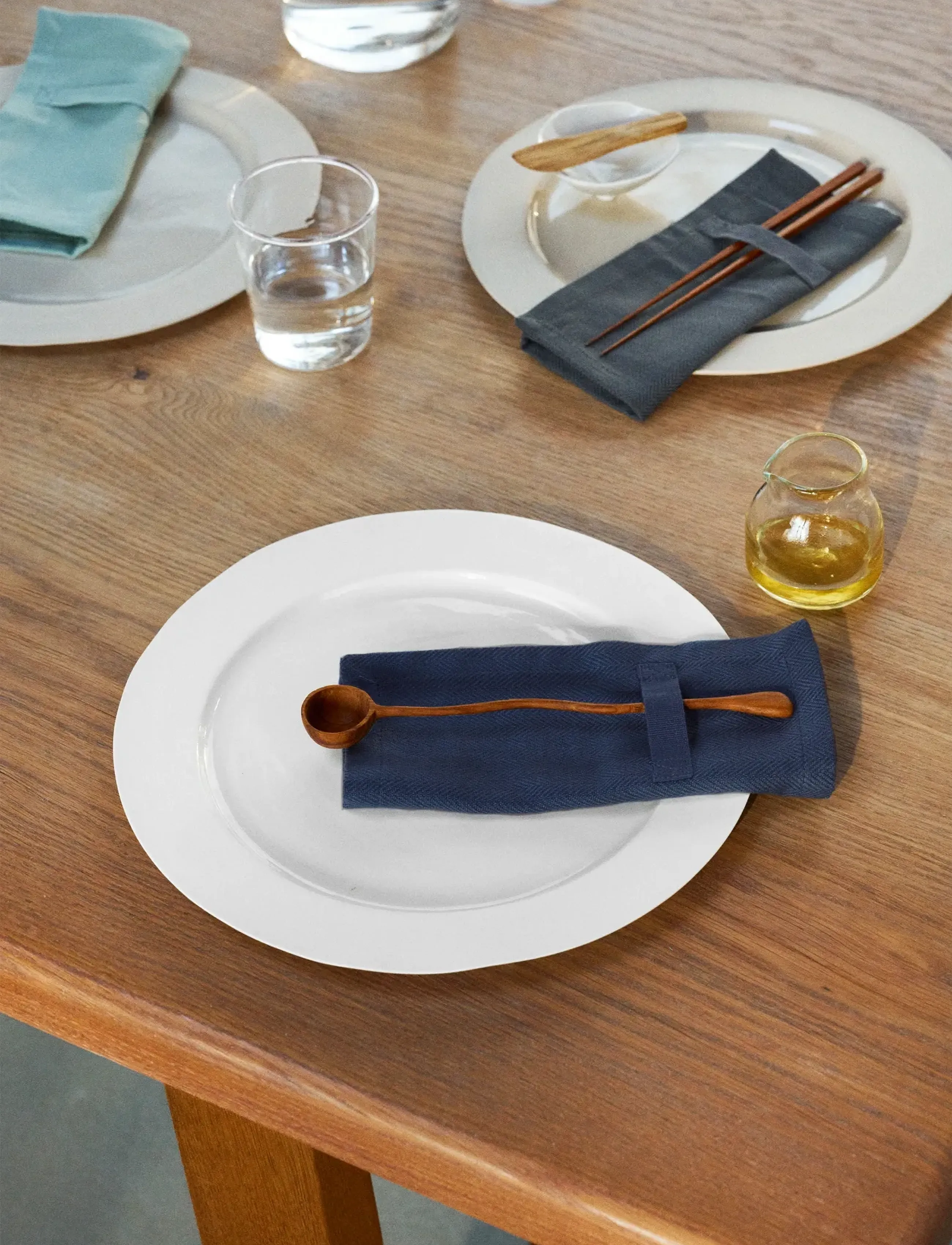 The Organic Company - Everyday Napkin - linen- & cotton napkins - 500 dark blue - 2