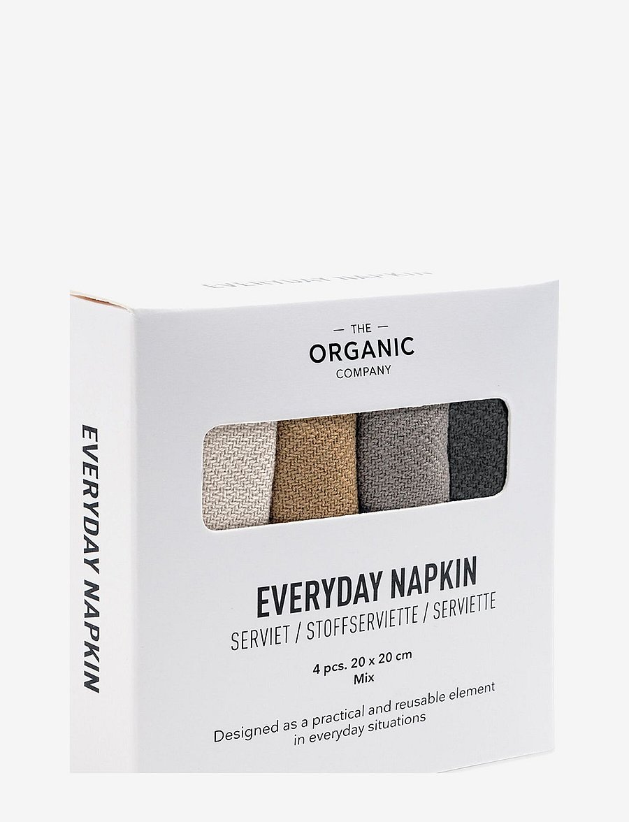 The Organic Company - Everyday Napkin - linen- & cotton napkins - 901 earth color mix - 1