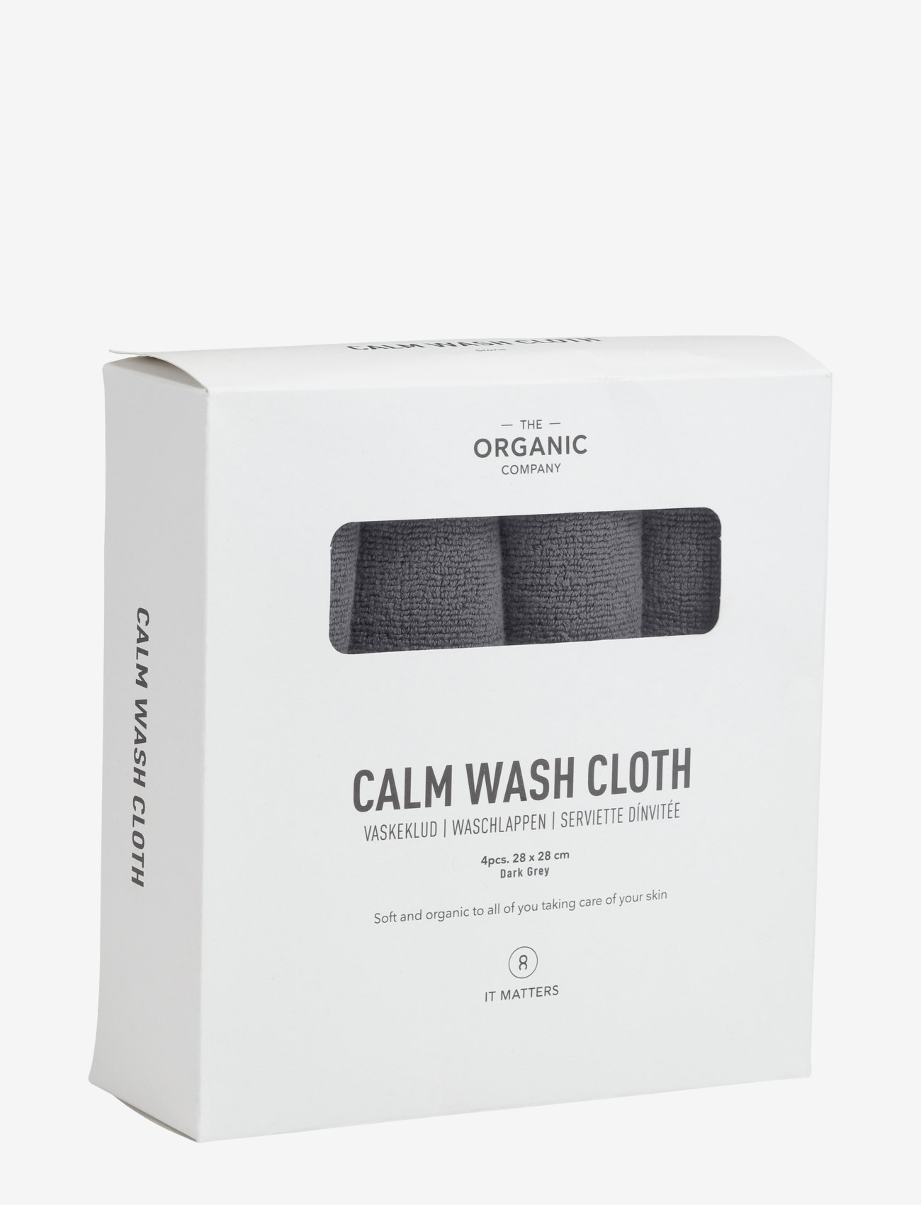 The Organic Company - CALM Wash Cloths - alhaisimmat hinnat - 110 dark grey - 1