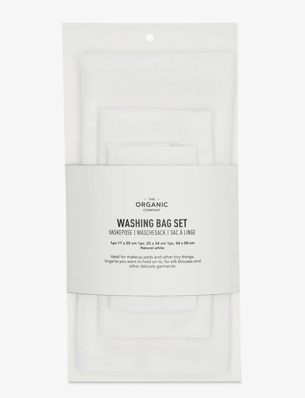 The Organic Company - Washing bag Set - køb efter pris - 200 natural white - 0