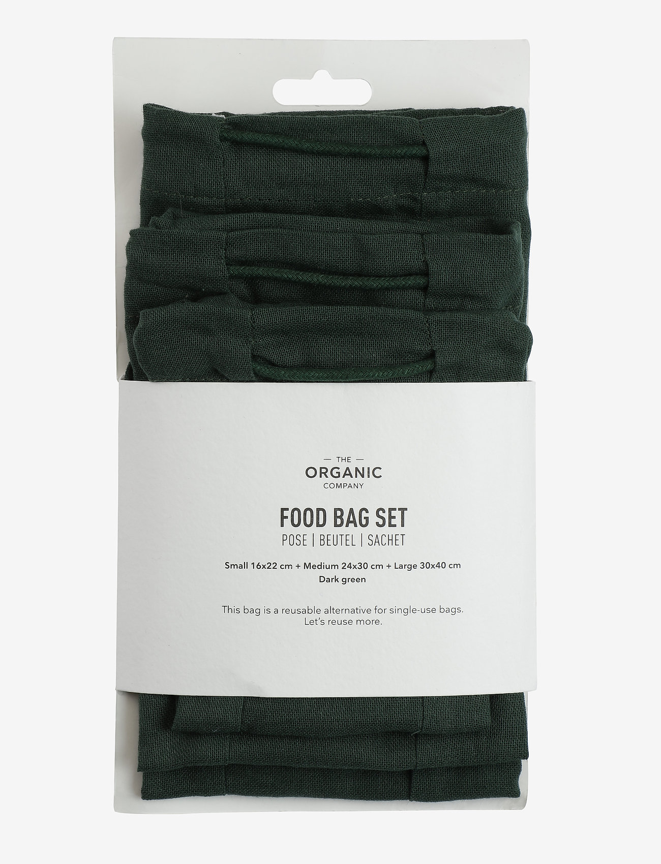 The Organic Company - Food bag Set - laveste priser - 400 dark green - 0