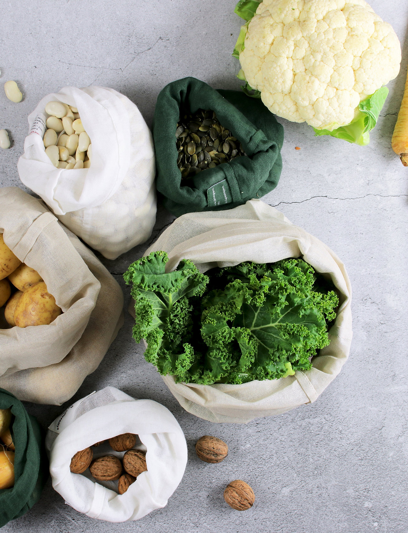 The Organic Company - Food bag Set - zubehör für snacks und lebensmittel - 400 dark green - 1